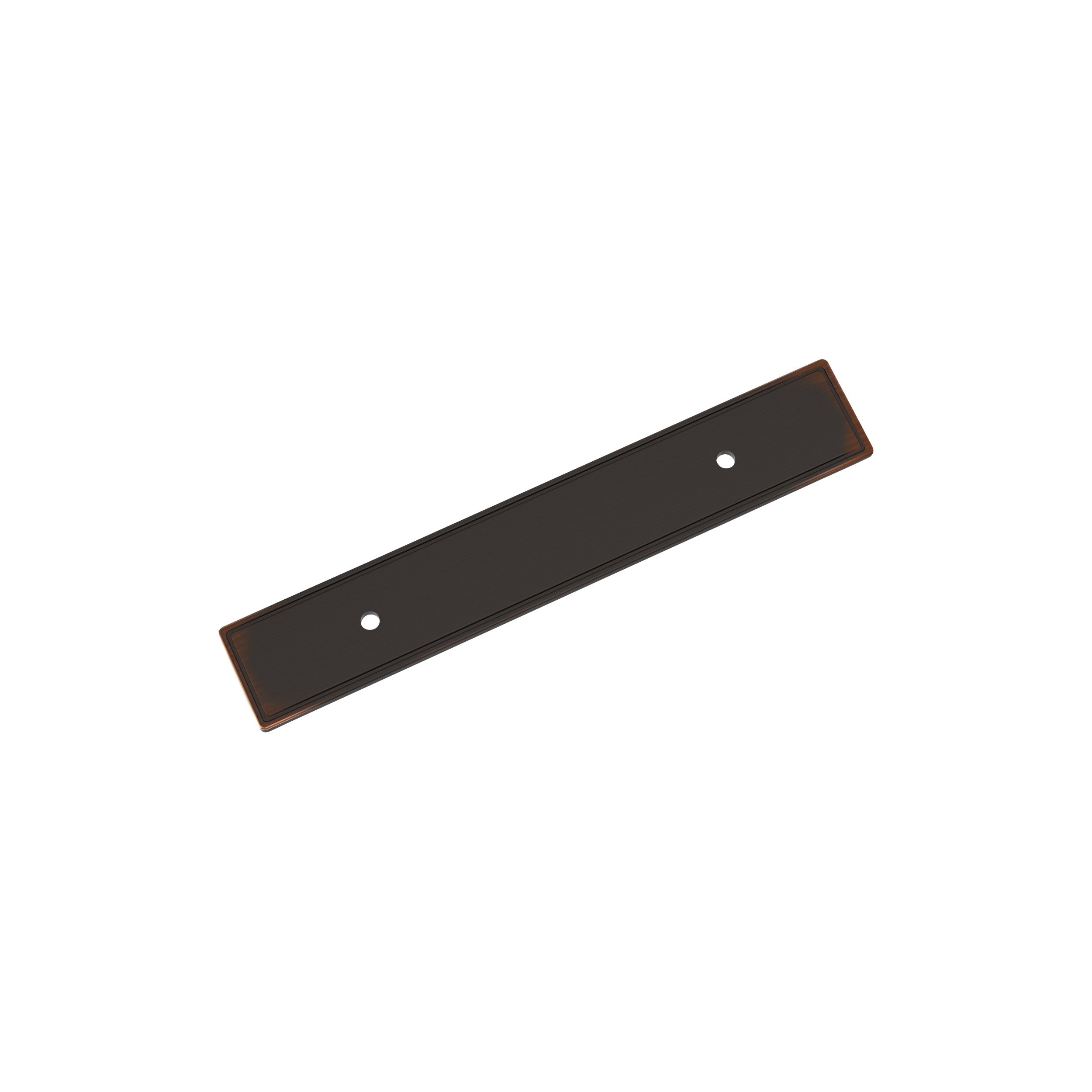 Thoreau 3-3/4 inch (96mm) Center-to-Center Rectangle Oil-Rubbed Bronze Cabinet Pull Backplate