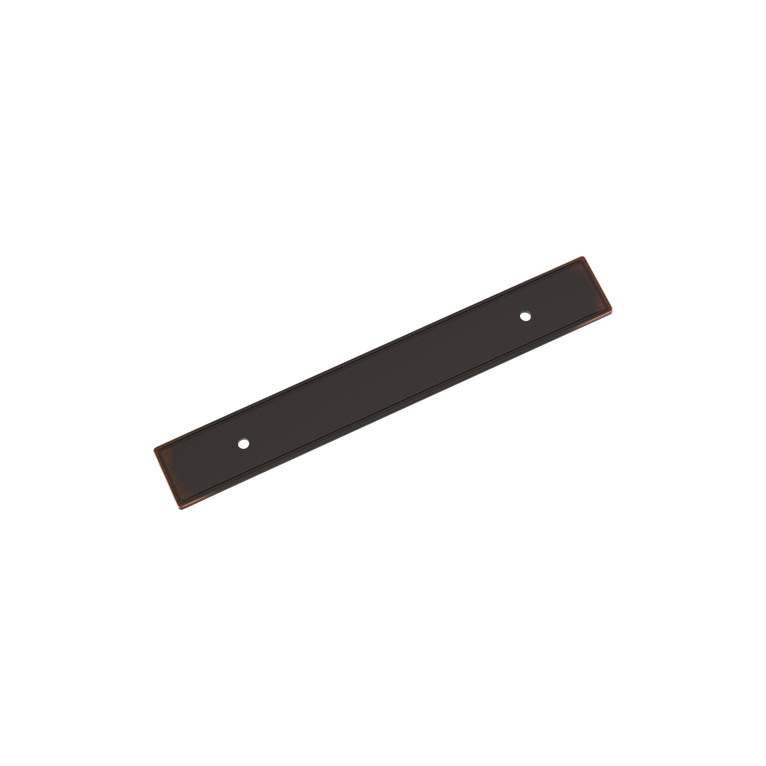 Thoreau 5-1/16 inch (128mm) Center-to-Center Rectangle Oil-Rubbed Bronze Cabinet Pull Backplate