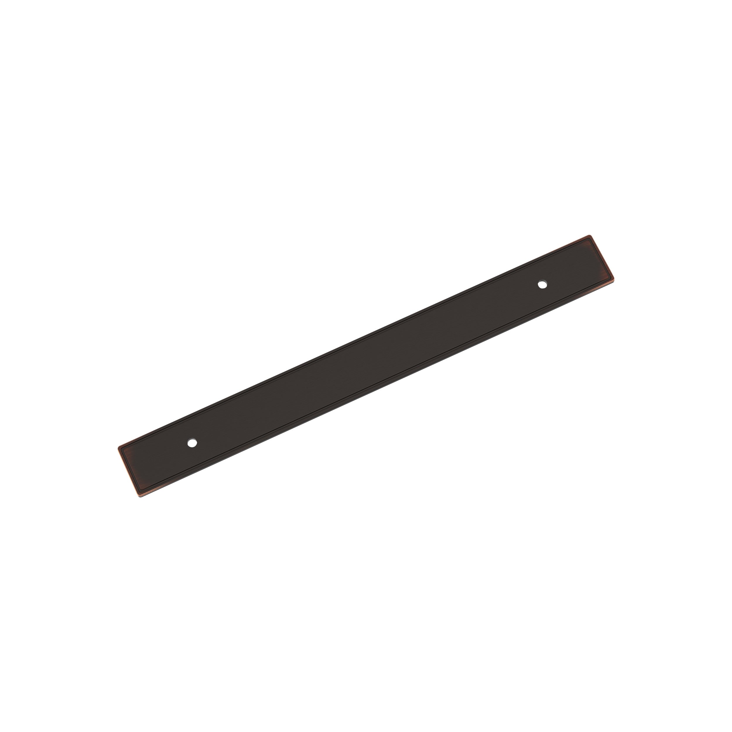 Thoreau 7-9/16 inch (192mm) Center-to-Center Rectangle Oil-Rubbed Bronze Cabinet Pull Backplate