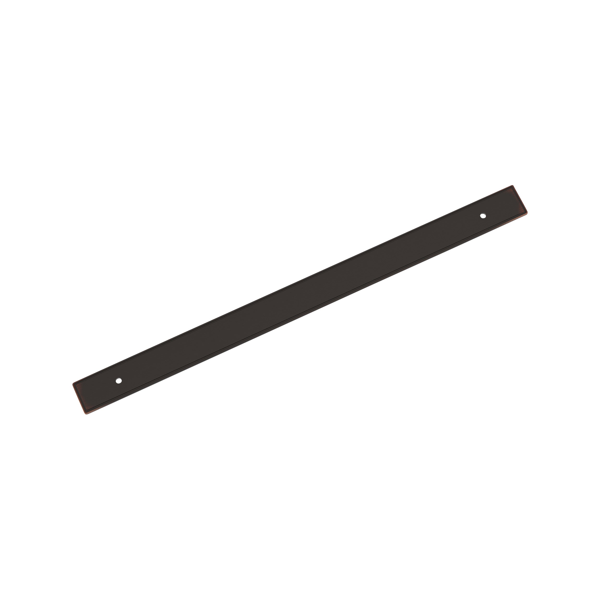 Thoreau 12-5/8 inch (320mm) Center-to-Center Rectangle Oil-Rubbed Bronze Cabinet Pull Backplate