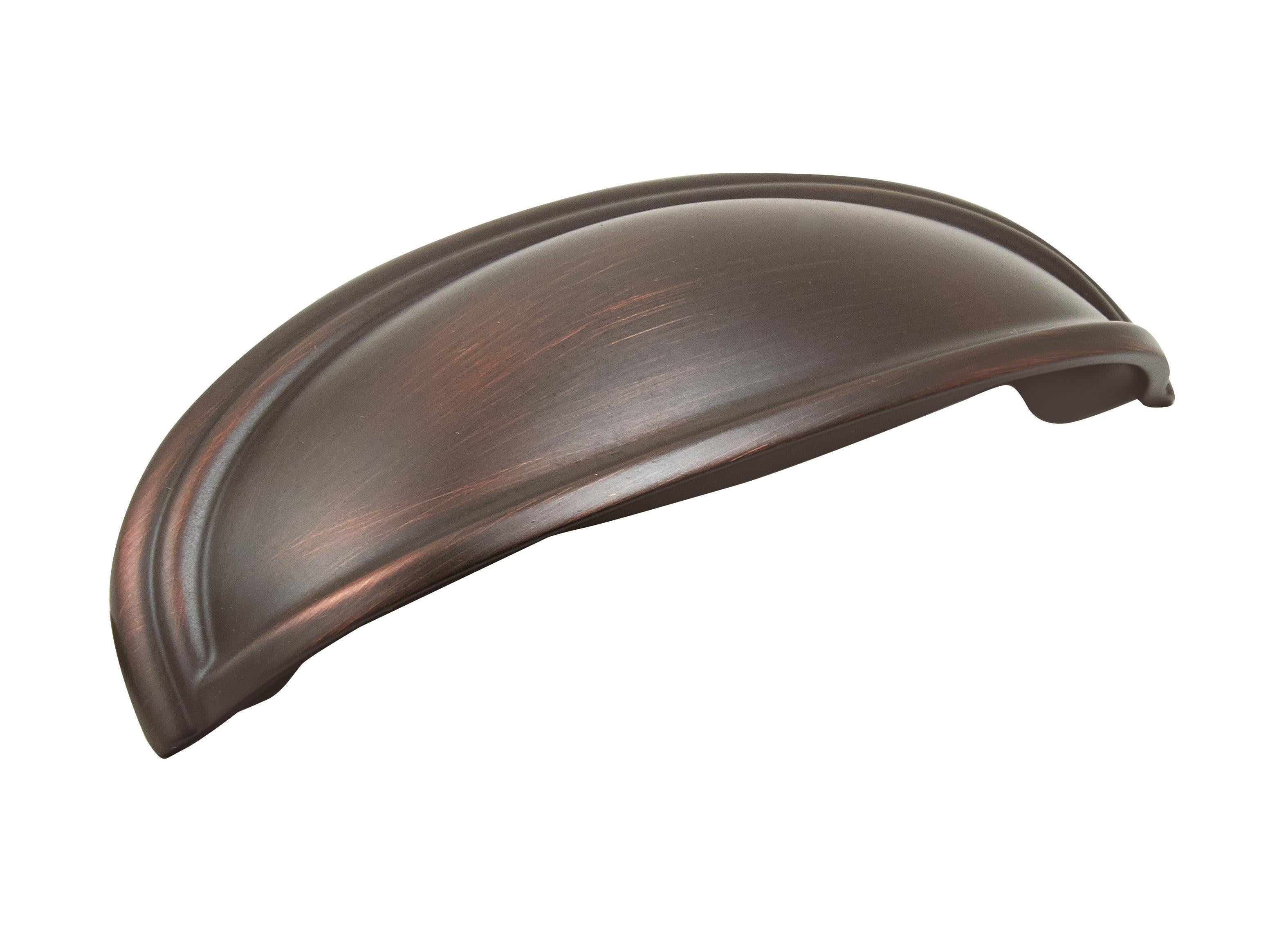 Ashby 3 inch or 4 inch (76mm or 102mm) Center-to-Center Oil-Rubbed Bronze Cabinet Cup Pull