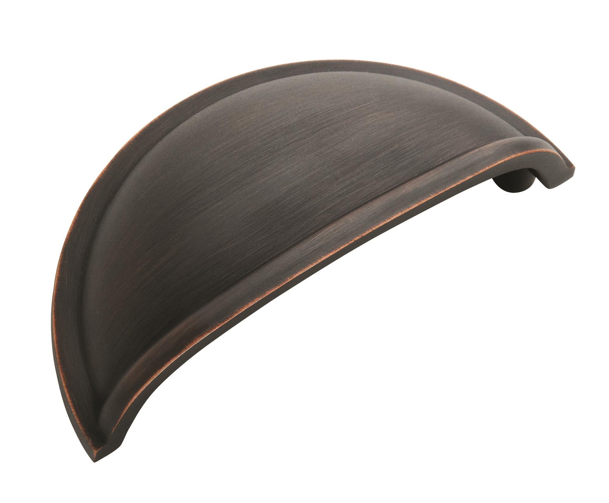 Cup Pulls 3 inch (76mm) Center-to-Center Oil-Rubbed Bronze Cabinet Cup Pull