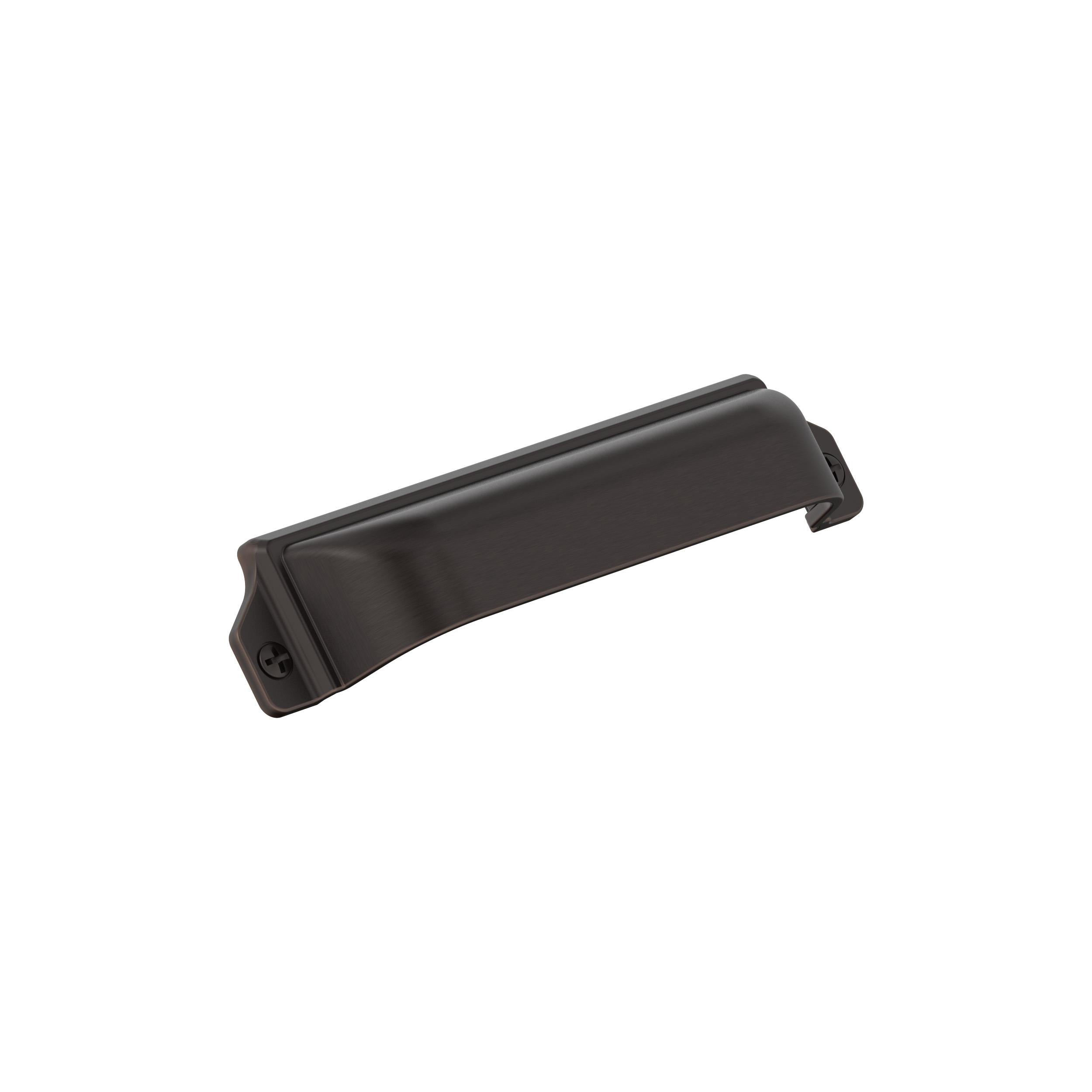 Haven 3 inch or 3-3/4 inch (76mm or 96mm) Center-to-Center Oil-Rubbed Bronze Cabinet Cup Pull