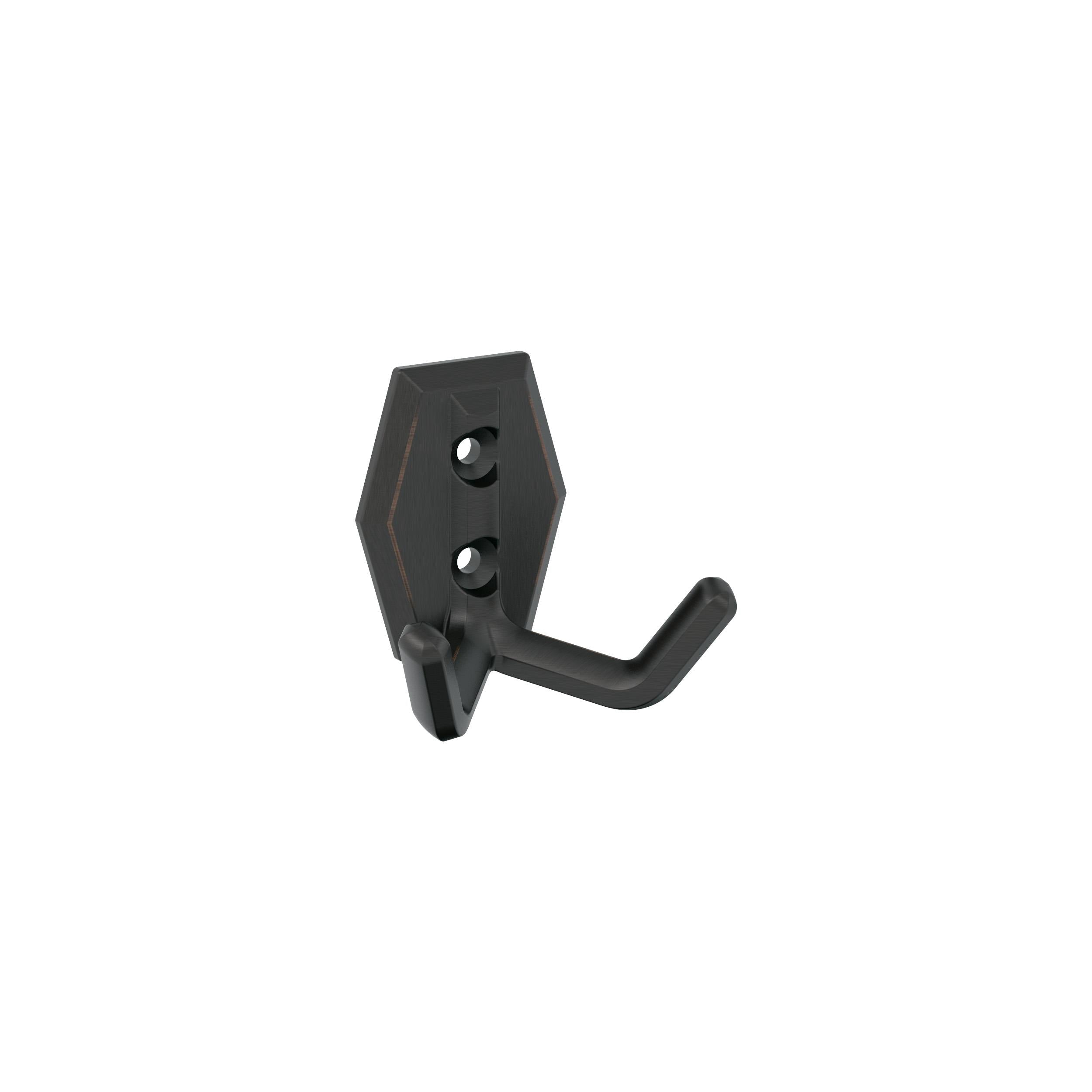 Benton Double Prong Oil-Rubbed Bronze Decorative Wall Hook
