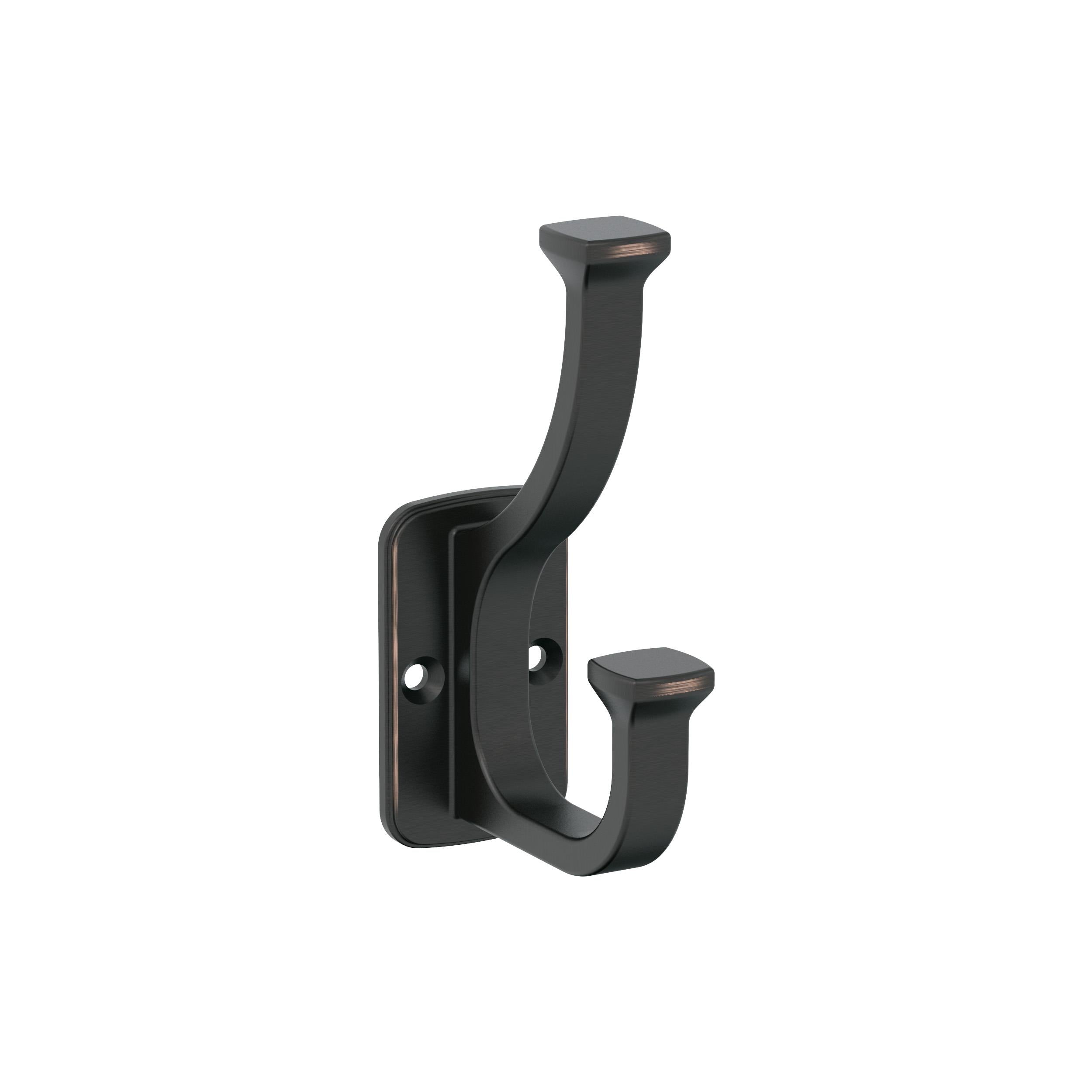 Alder Double Prong Oil-Rubbed Bronze Decorative Wall Hook