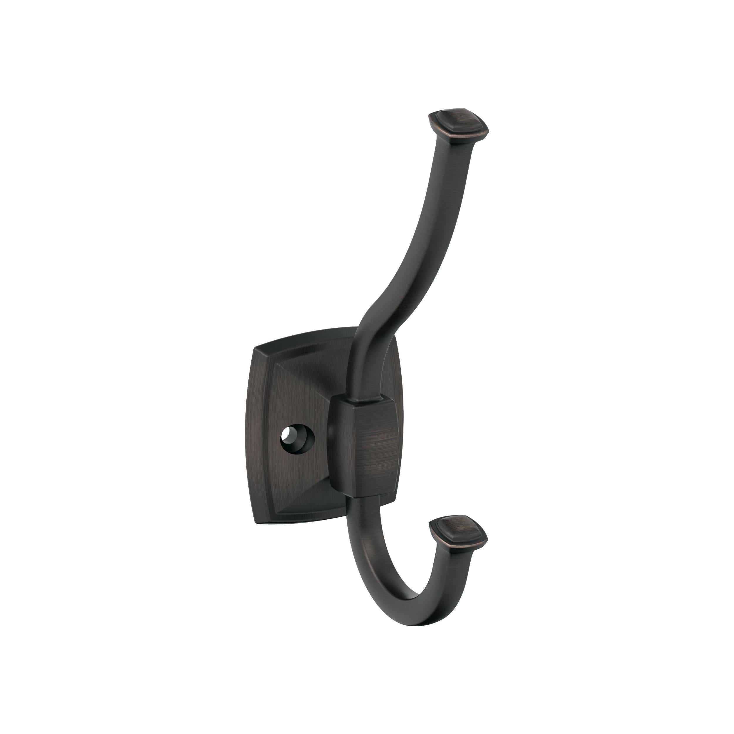 Kinsale Double Prong Oil-Rubbed Bronze Decorative Wall Hook