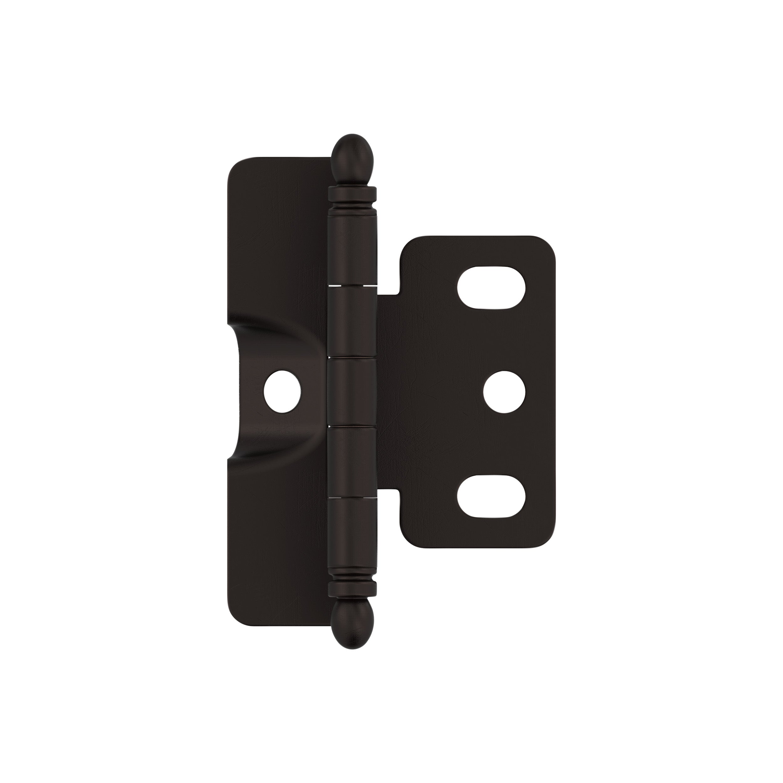 3/4 inch (19mm) Door Thickness Full Inset Full Wrap Ball Tip Oil-Rubbed Bronze Cabinet Hinge - Single Hinge