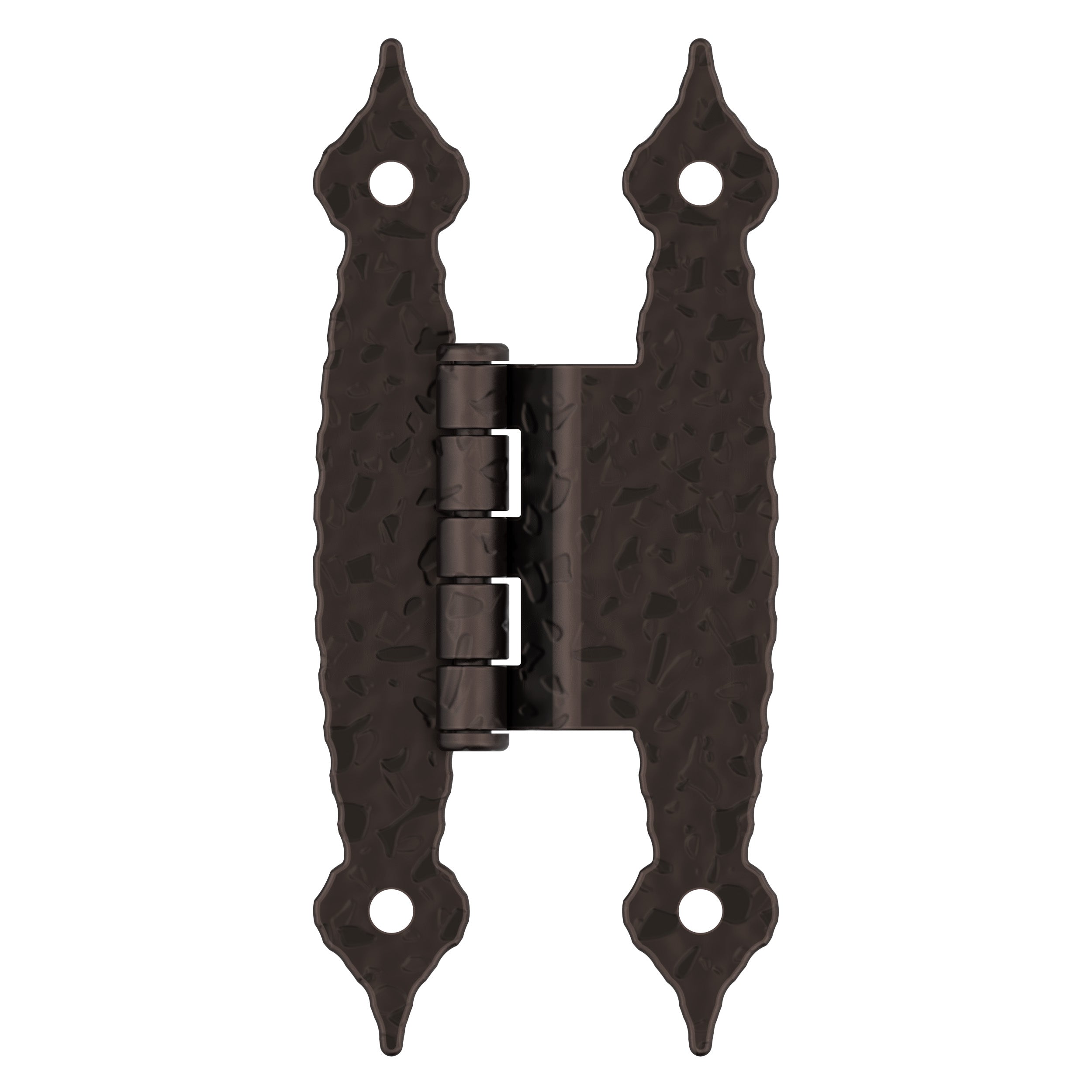 3/8 inch (10mm) Offset Non-Self Closing Face Mount Oil-Rubbed Bronze Cabinet Hinge - 1 Pair