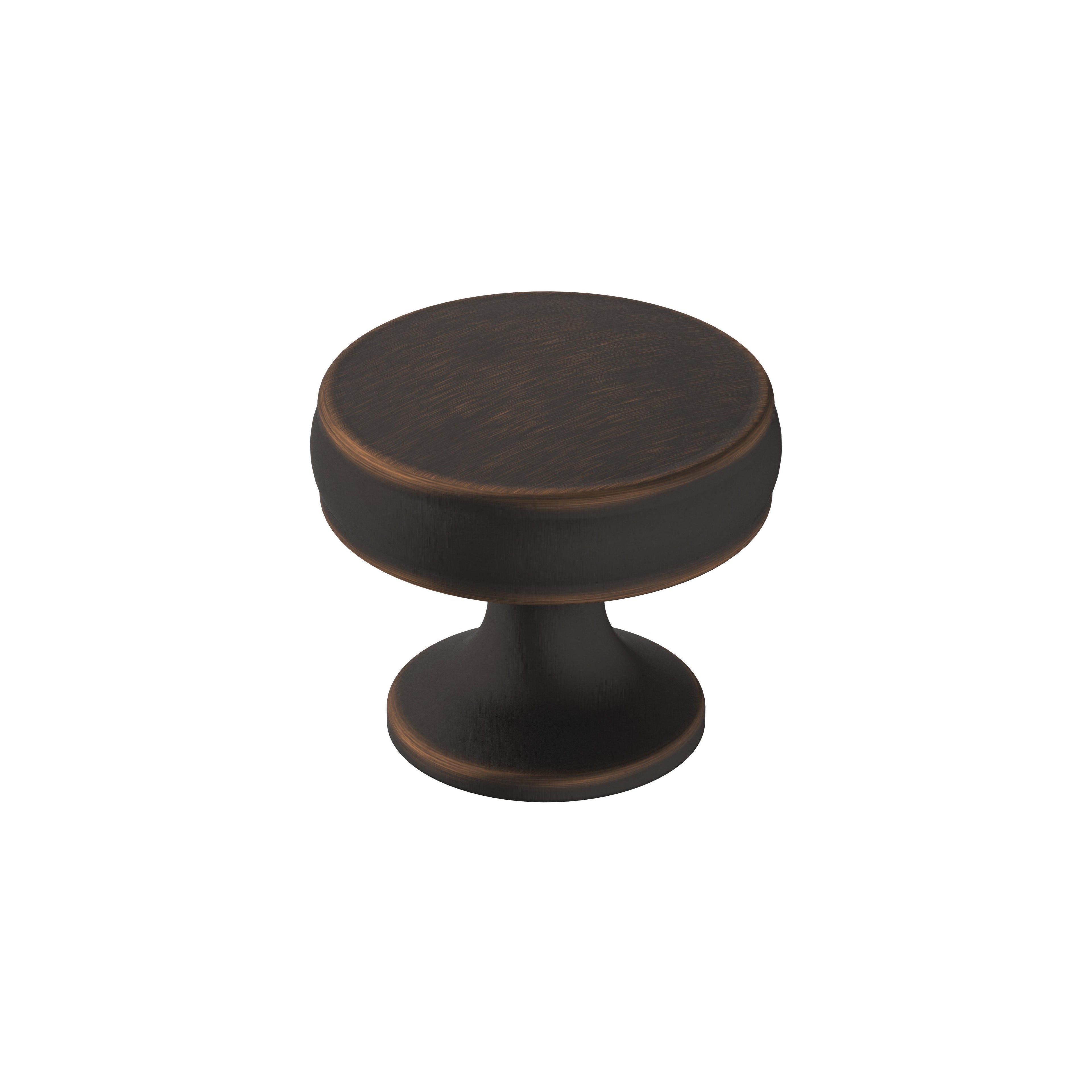 Renown 1-1/4 inch (32mm) Diameter Oil-Rubbed Bronze Cabinet Knob