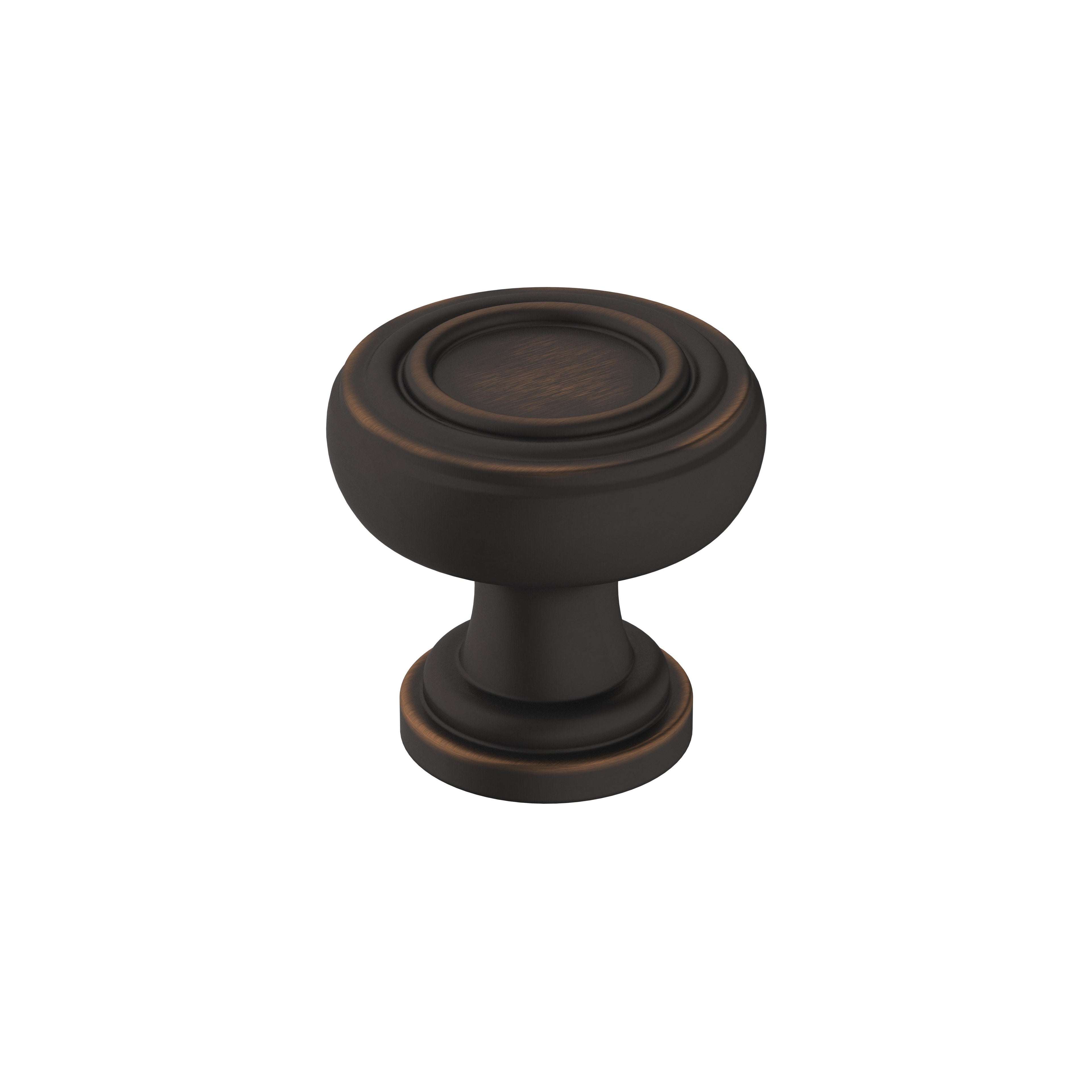 Ville 1-1/8 inch (29mm) Diameter Oil-Rubbed Bronze Cabinet Knob
