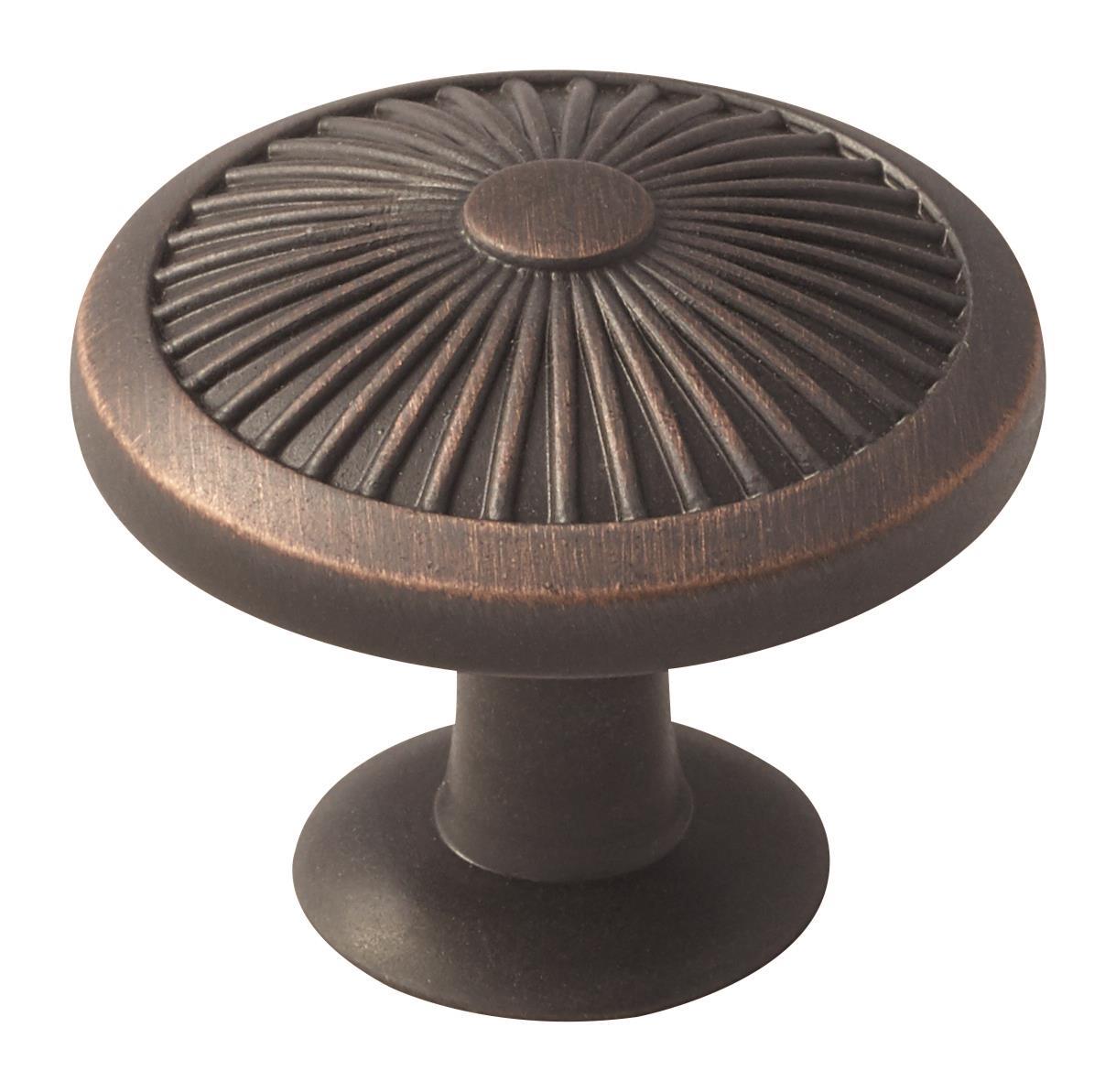 Crawford 1-3/8 inch (35mm) Diameter Oil-Rubbed Bronze Cabinet Knob