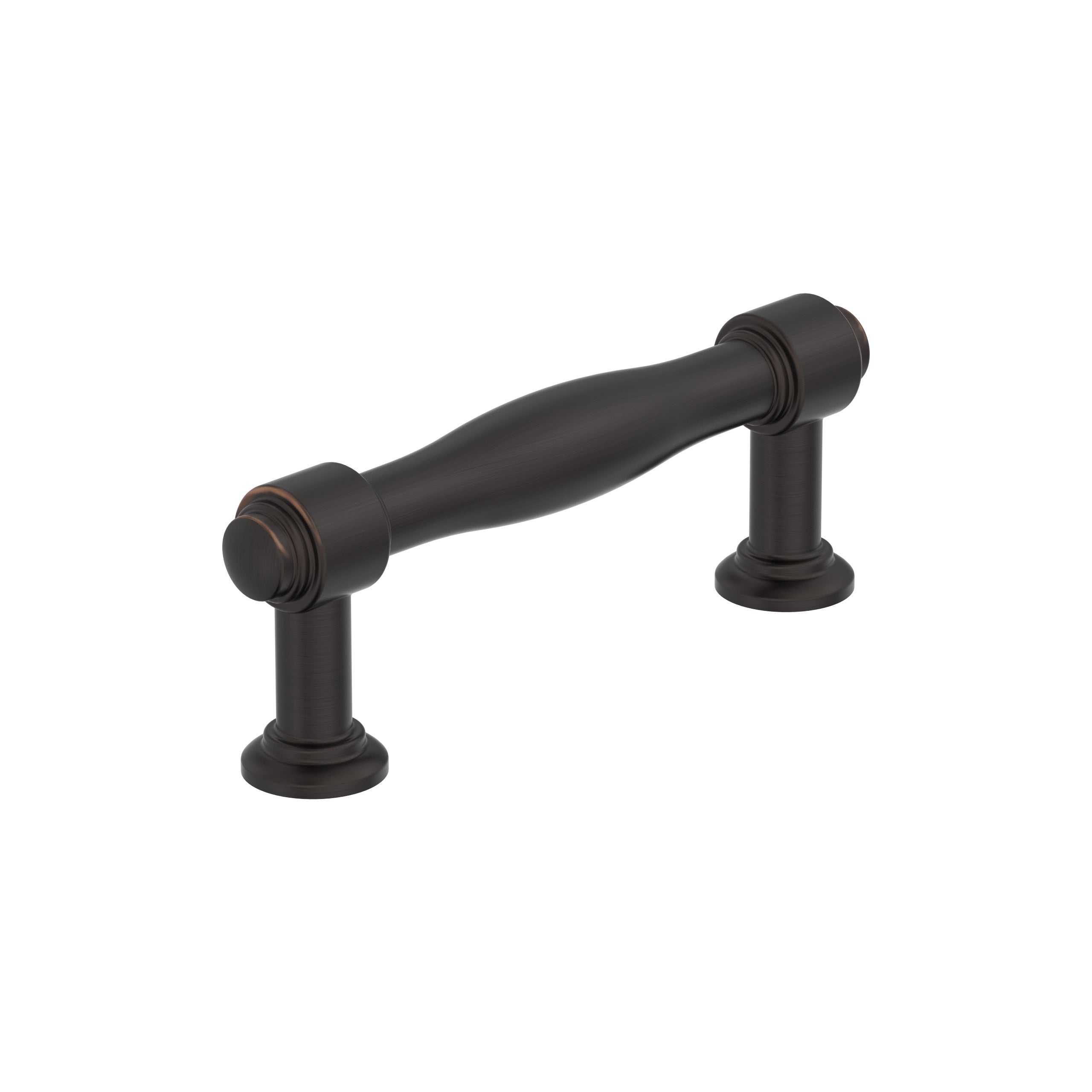 Enlivity 3 inch (76mm) Center-to-Center Oil-Rubbed Bronze Cabinet Pull