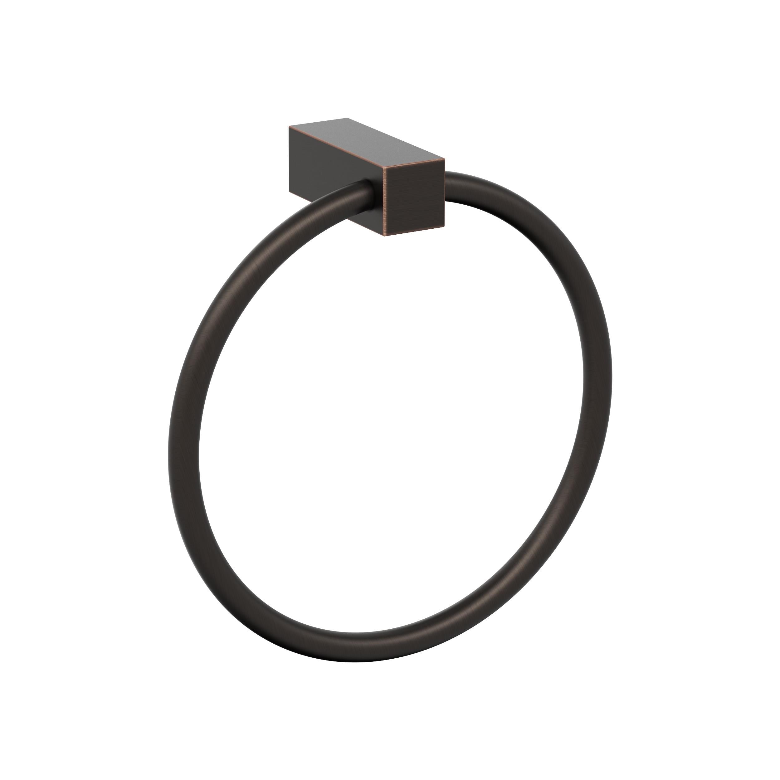 Monument Oil-Rubbed Bronze Closed Towel Ring