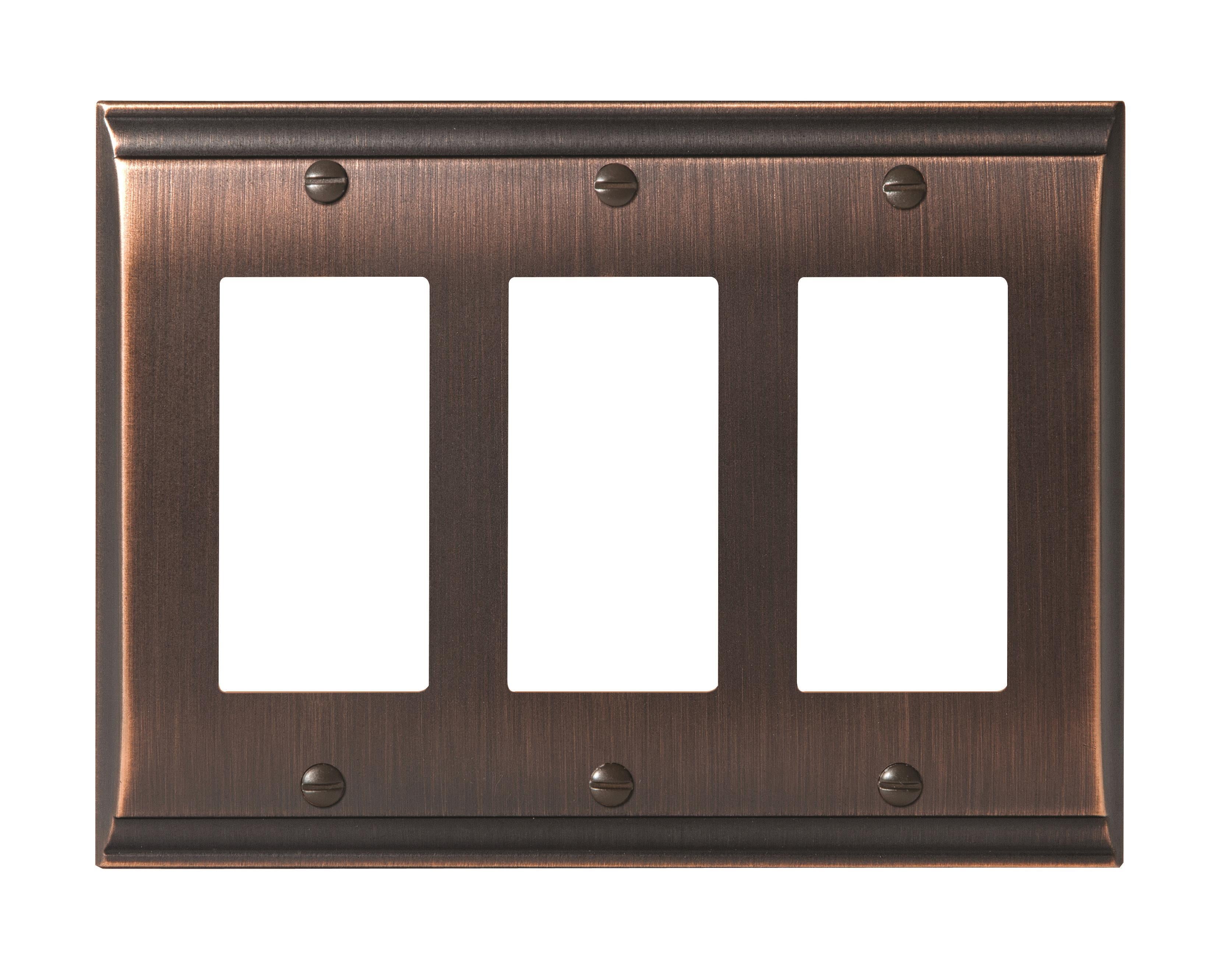 Candler 3 Rocker Oil-Rubbed Bronze Wall Plate
