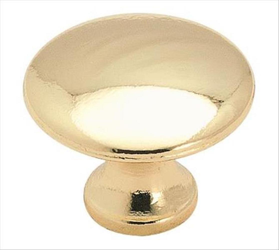 Everyday Heritage 1-3/16 inch (30mm) Diameter Polished Brass Cabinet Knob