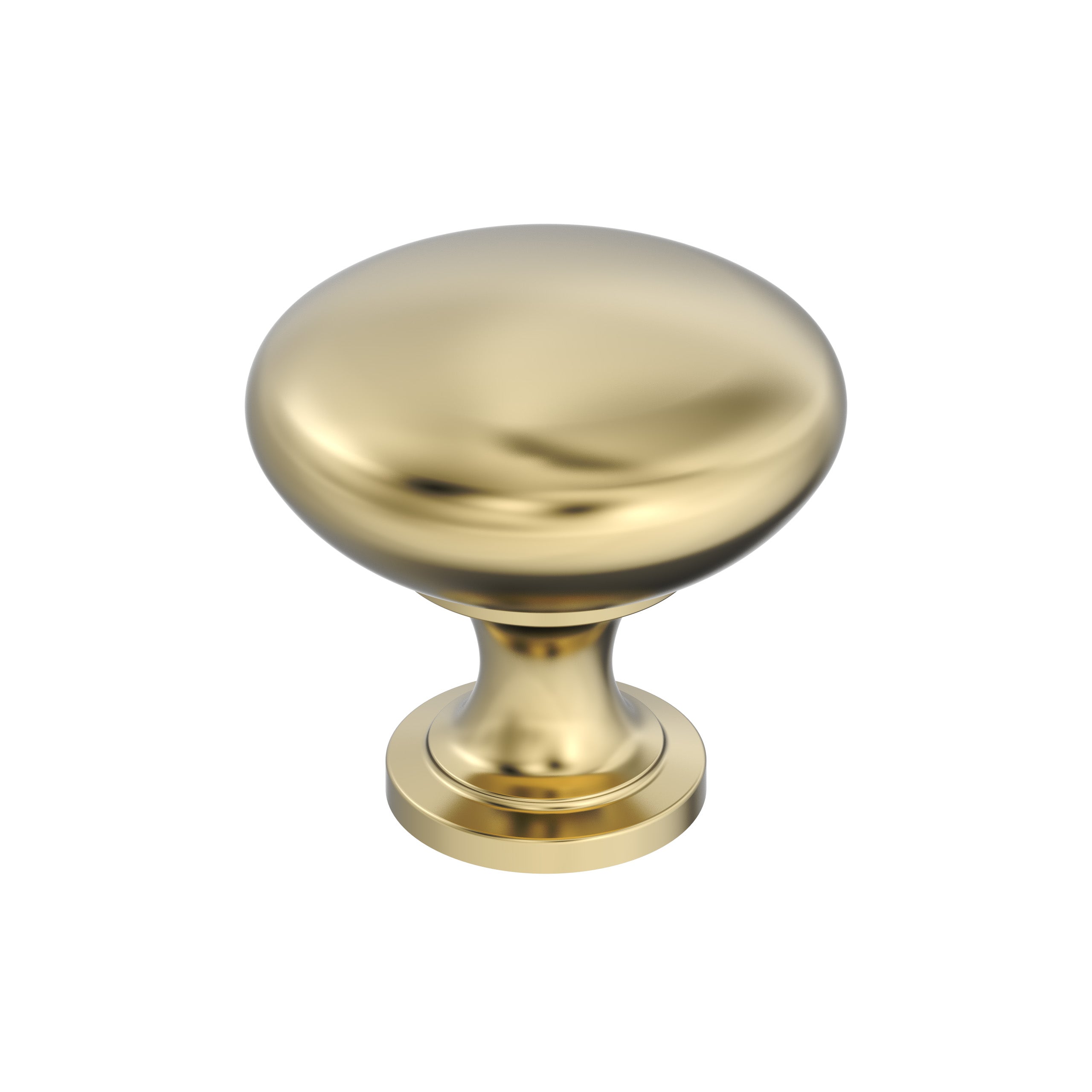 Edona 1-1/4 inch (32mm) Diameter Polished Brass Cabinet Knob