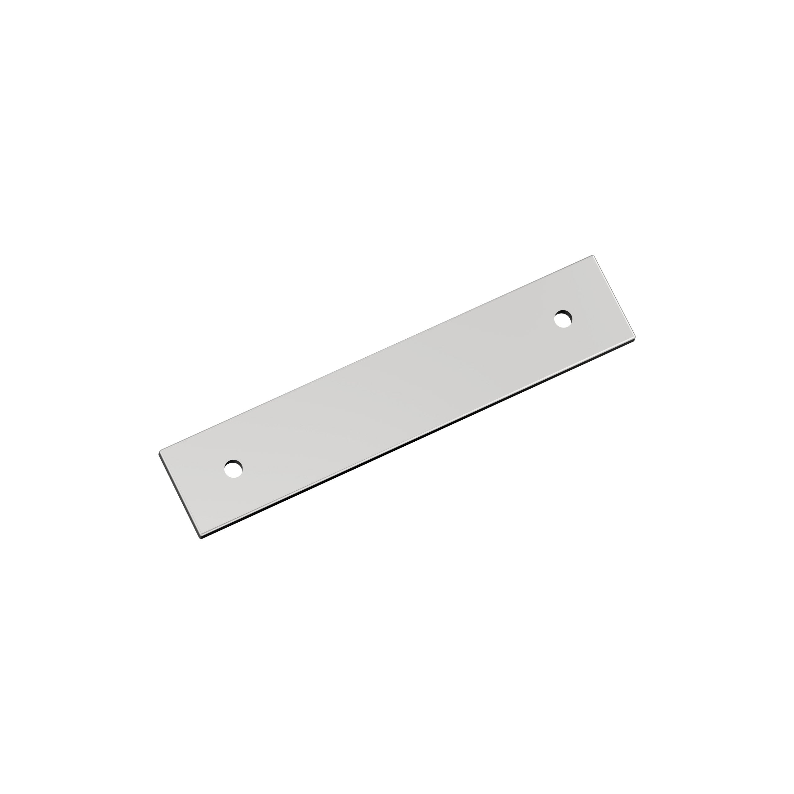 Ladera 3-3/4 inch (96mm) Center-to-Center Rectangle Polished Chrome Cabinet Pull Backplate