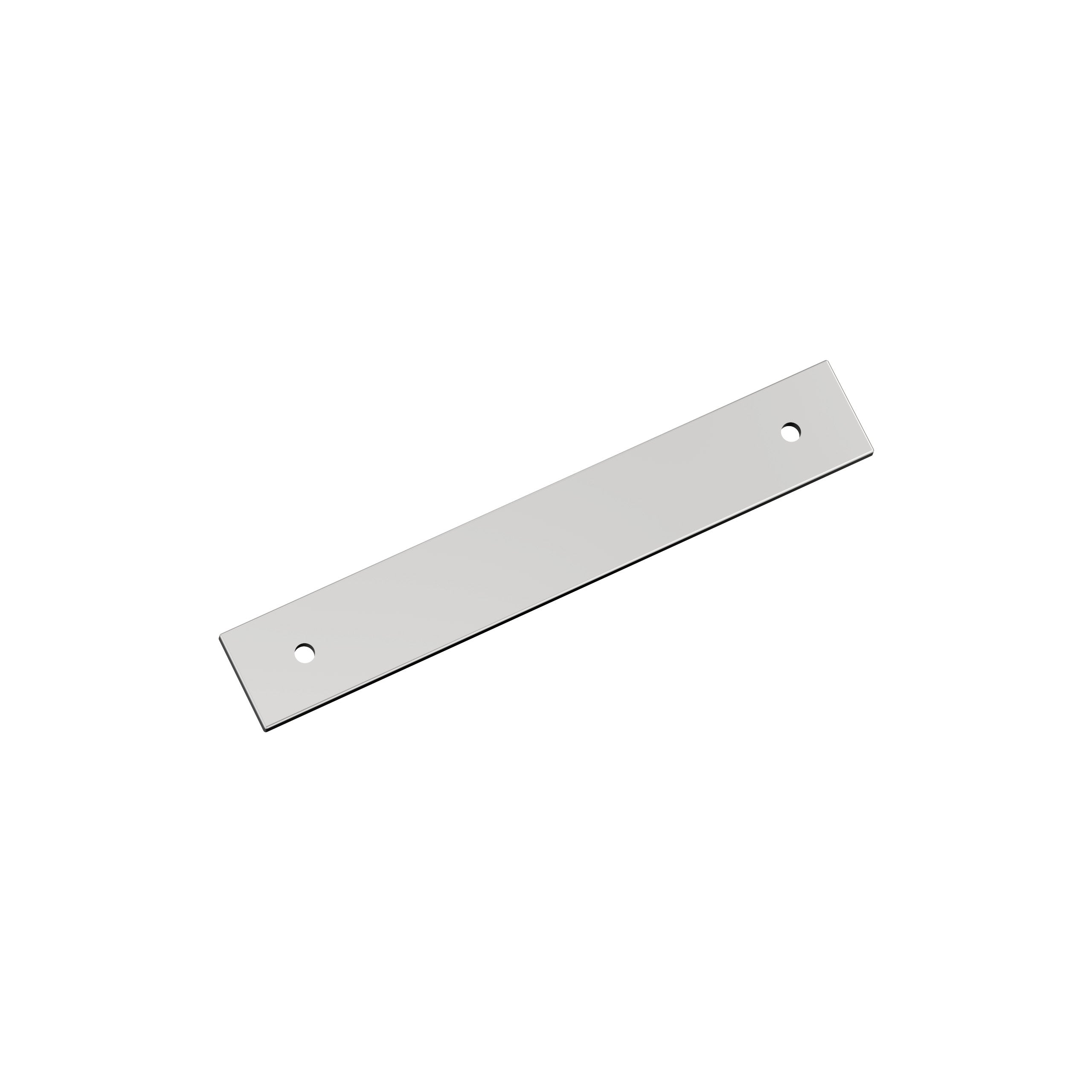 Ladera 5-1/16 inch (128mm) Center-to-Center Rectangle Polished Chrome Cabinet Pull Backplate