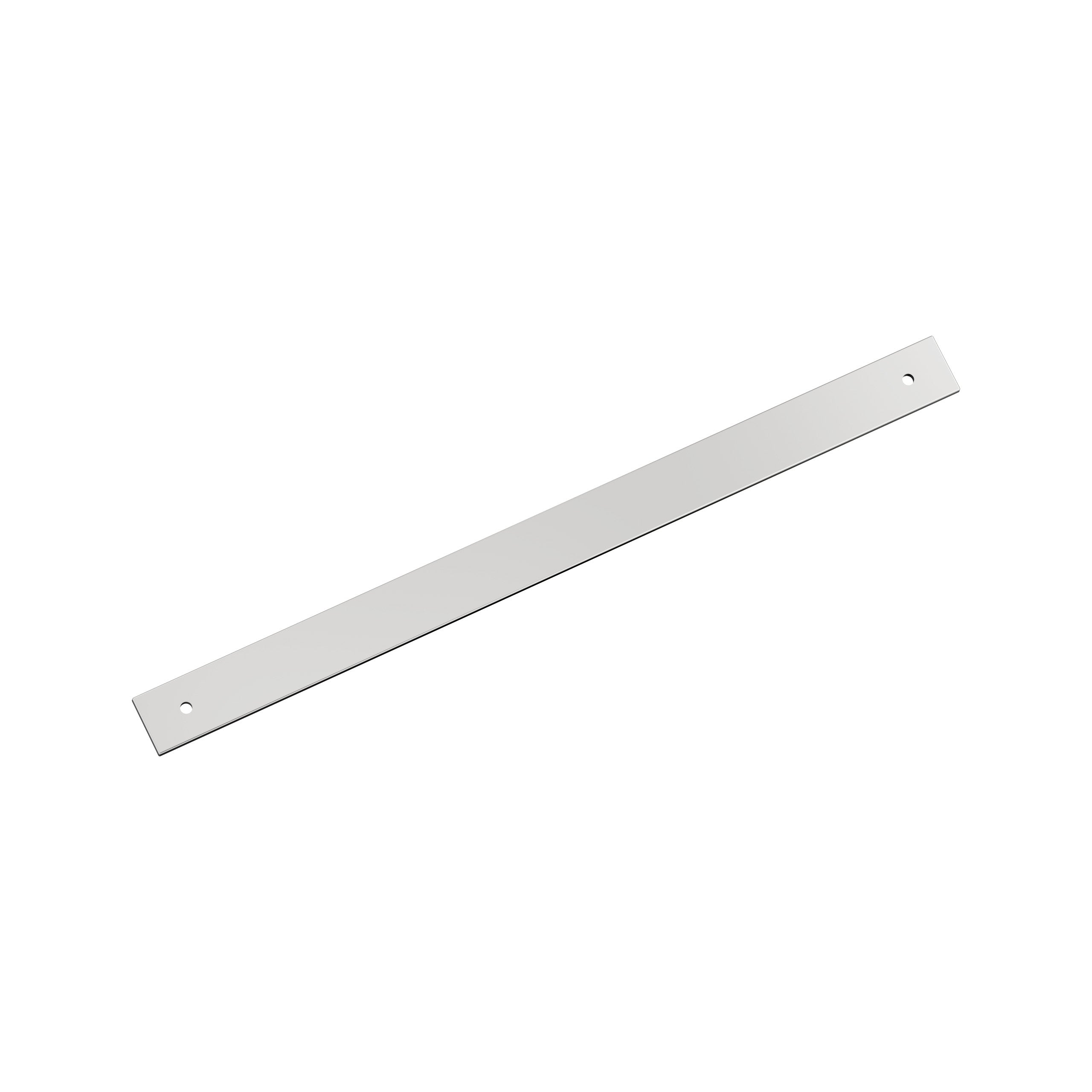 Ladera 12-5/8 inch (320mm) Center-to-Center Rectangle Polished Chrome Cabinet Pull Backplate