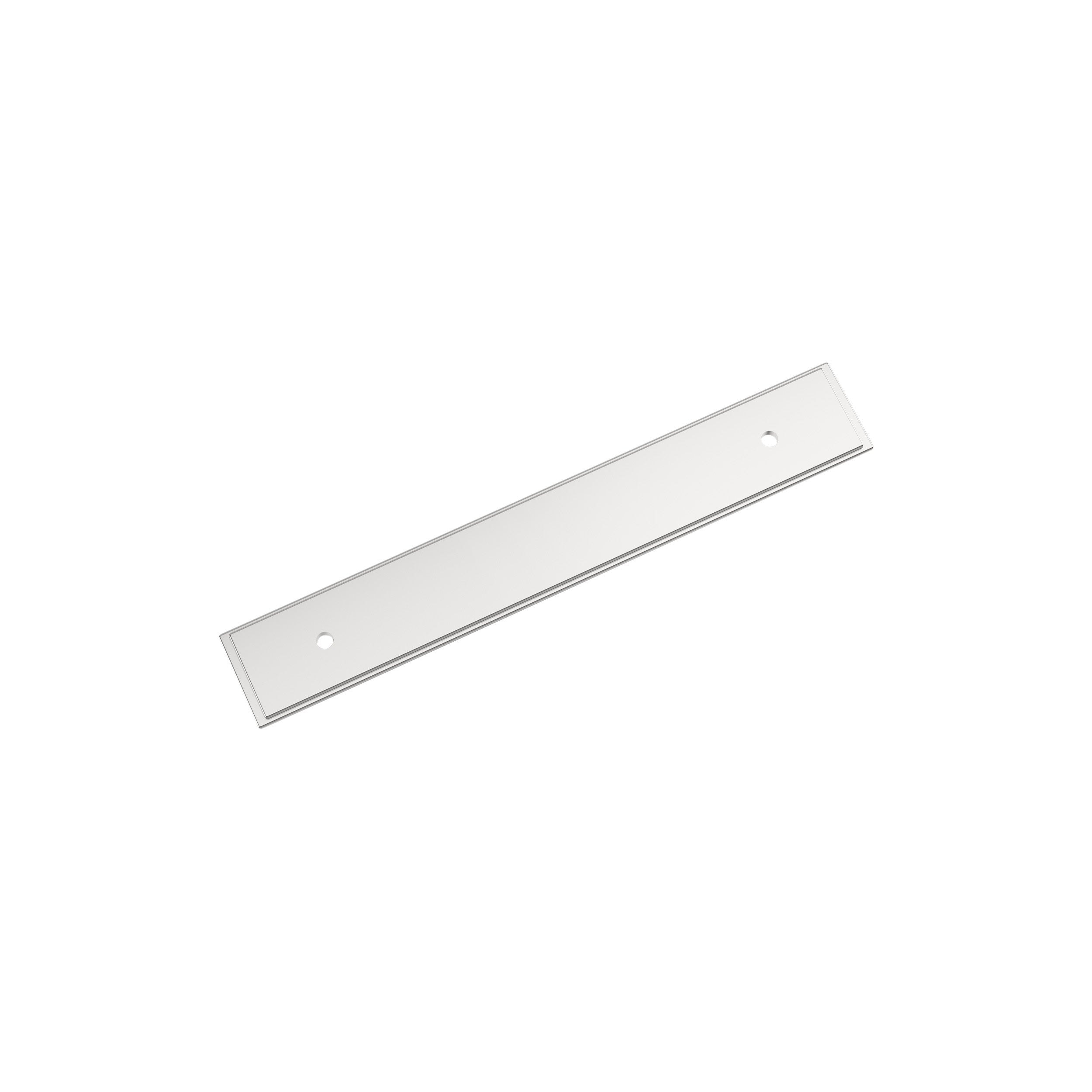 Maymont 5-1/16 inch (128mm) Center-to-Center Rectangle Polished Chrome Cabinet Pull Backplate