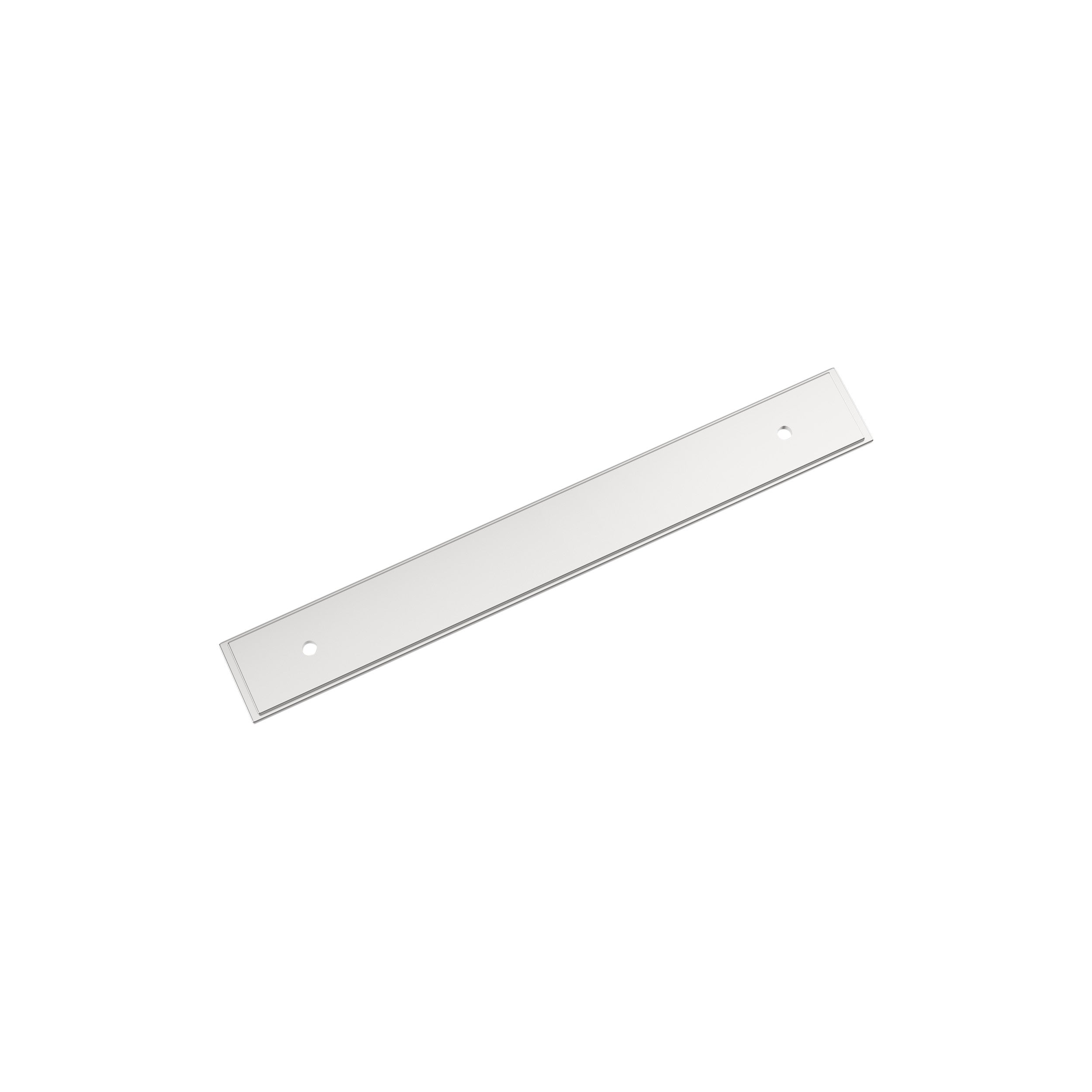 Maymont 6-5/16 inch (160mm) Center-to-Center Rectangle Polished Chrome Cabinet Pull Backplate