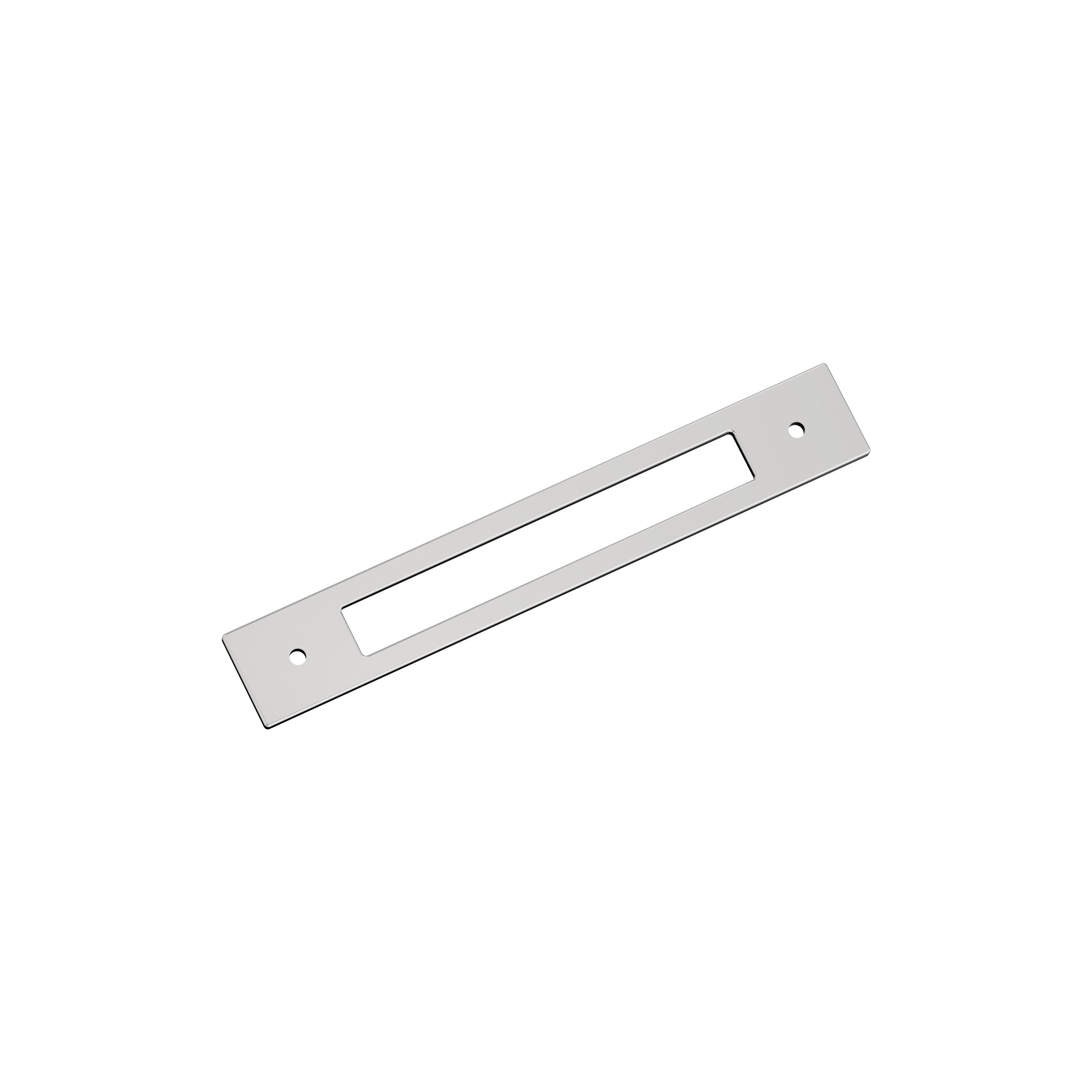 Medora 6-5/16 inch (160mm) Center-to-Center Rectangle Polished Chrome Cabinet Pull Backplate