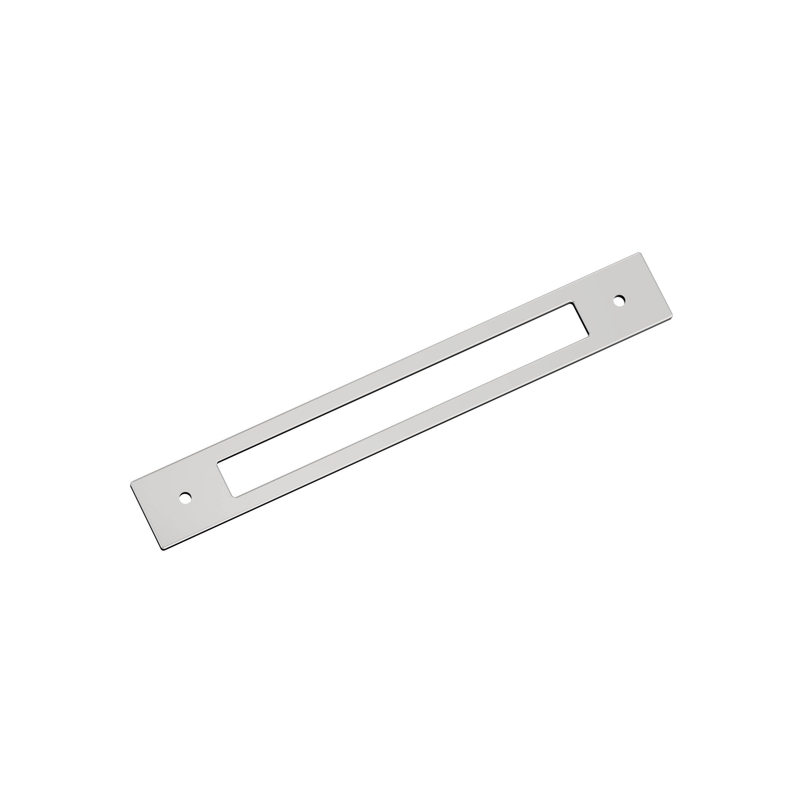 Medora 7-9/16 inch (192mm) Center-to-Center Rectangle Polished Chrome Cabinet Pull Backplate