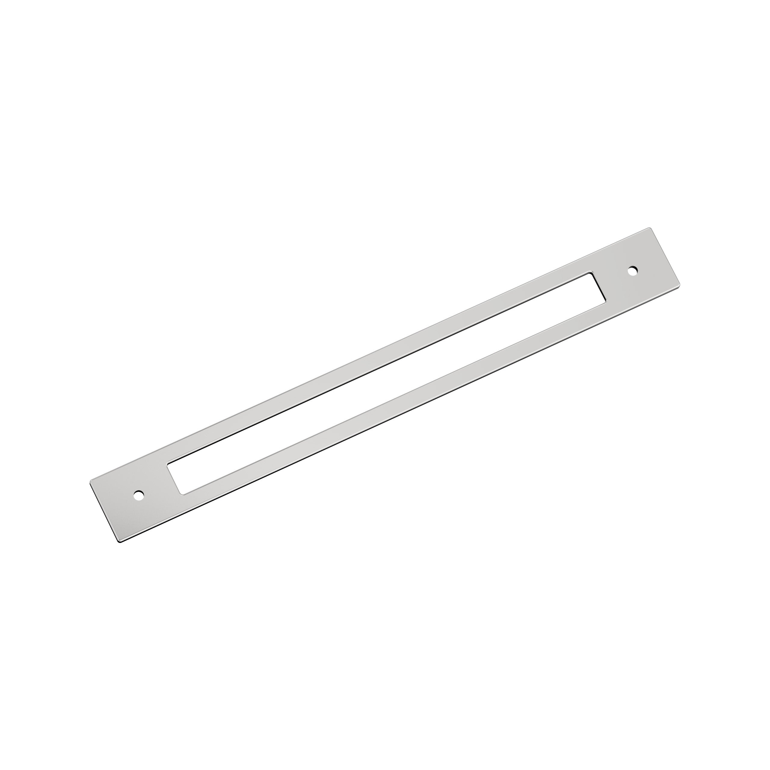 Medora 10-1/16 inch (256mm) Center-to-Center Rectangle Polished Chrome Cabinet Pull Backplate