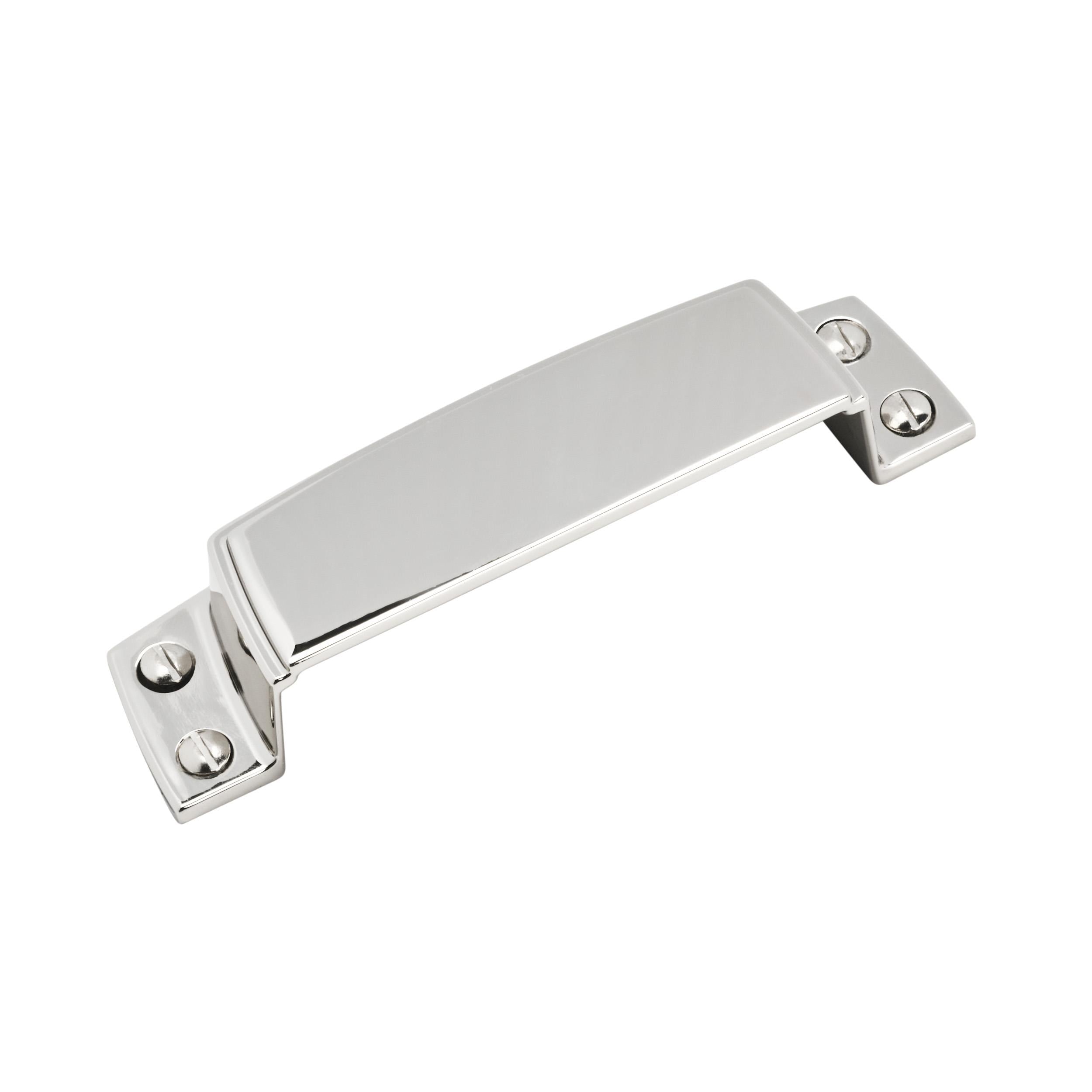 Highland Ridge 3-1/2 inch (89mm) Center-to-Center Polished Chrome Cabinet Cup Pull