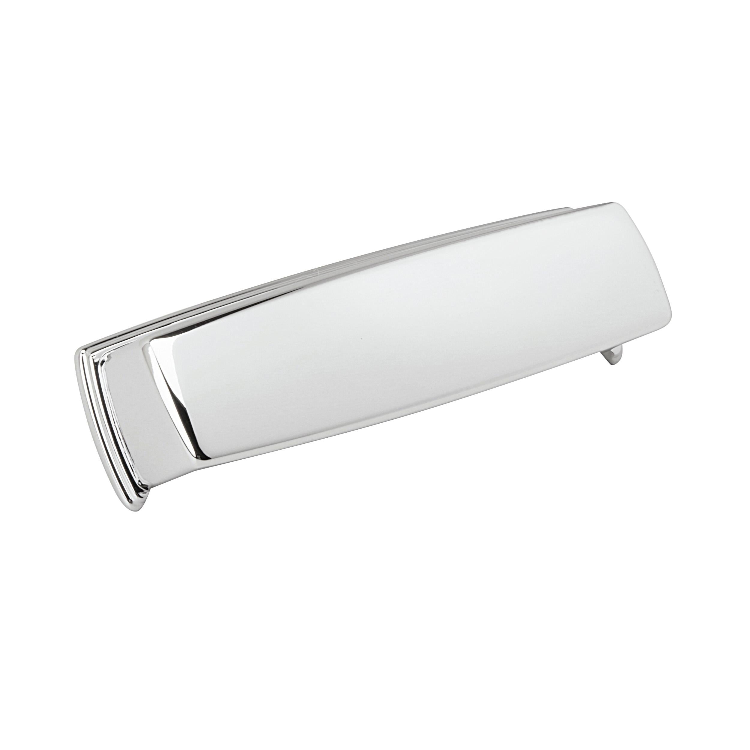 Kane 3-3/4 inch (96mm) Center-to-Center Polished Chrome Cabinet Cup Pull