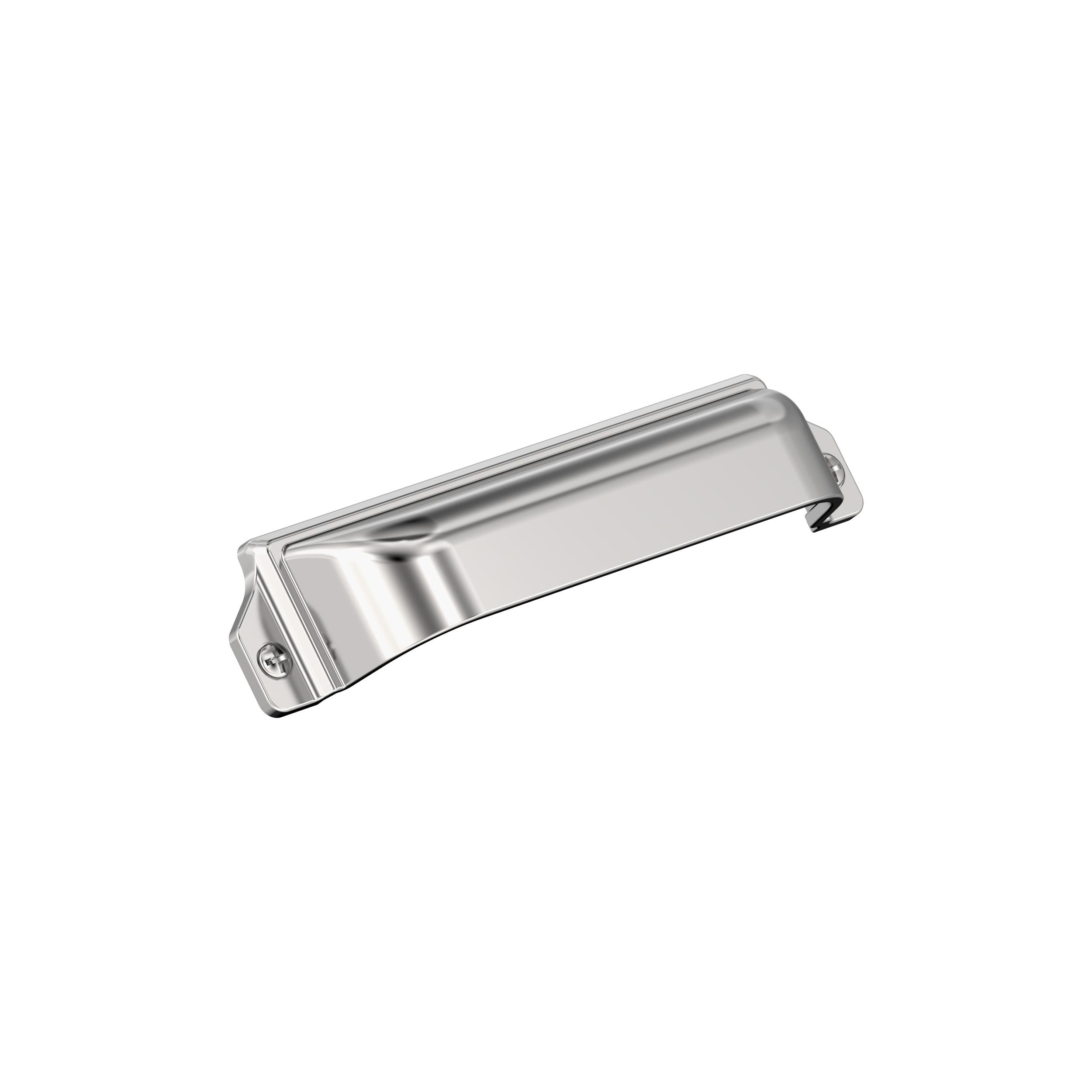 Haven 3 inch or 3-3/4 inch (76mm or 96mm) Center-to-Center Polished Chrome Cabinet Cup Pull