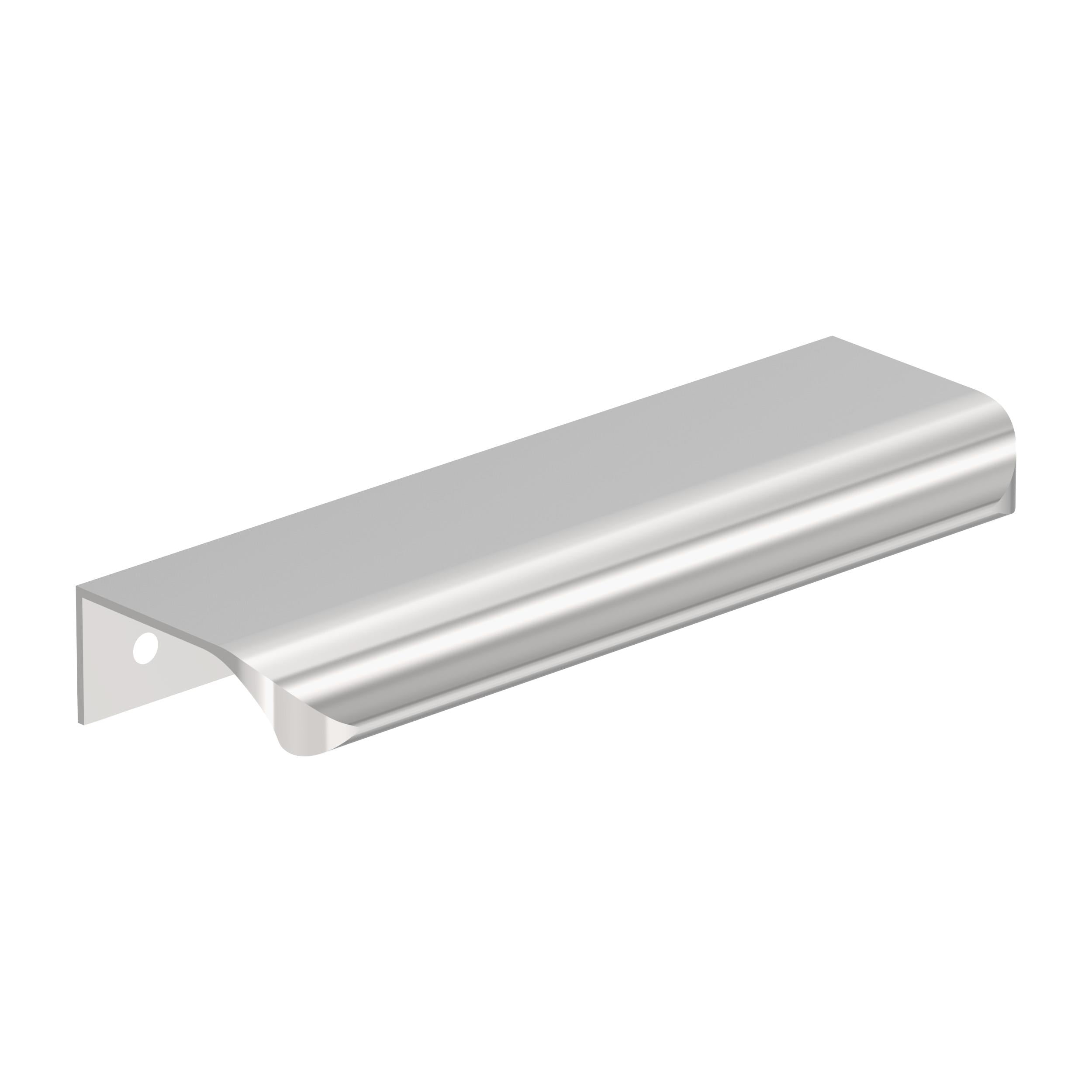 Streamline Tab 5 inch (127mm) Length Polished Chrome Cabinet Edge Pull