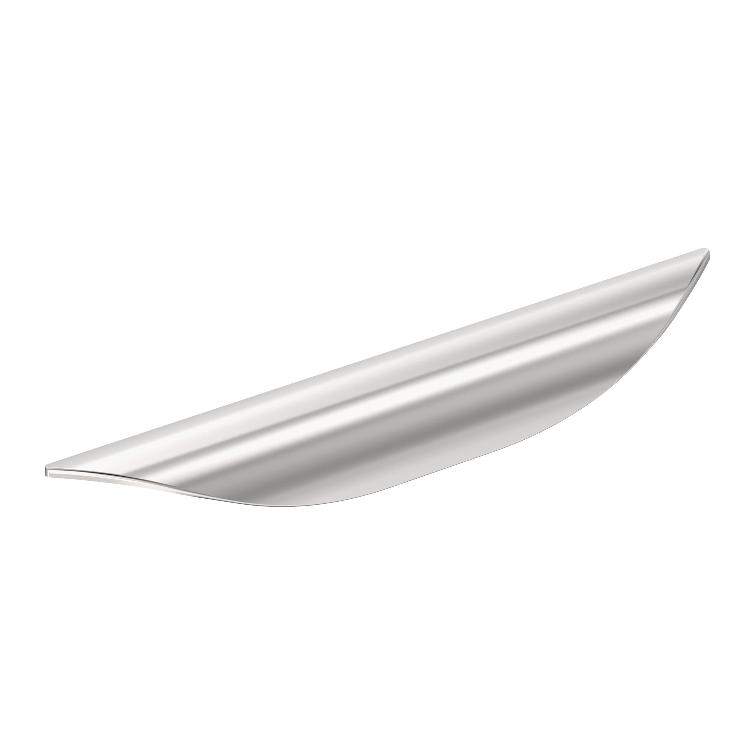 Current 5-1/16 inch (128mm) Center-to-Center Polished Chrome Cabinet Pull
