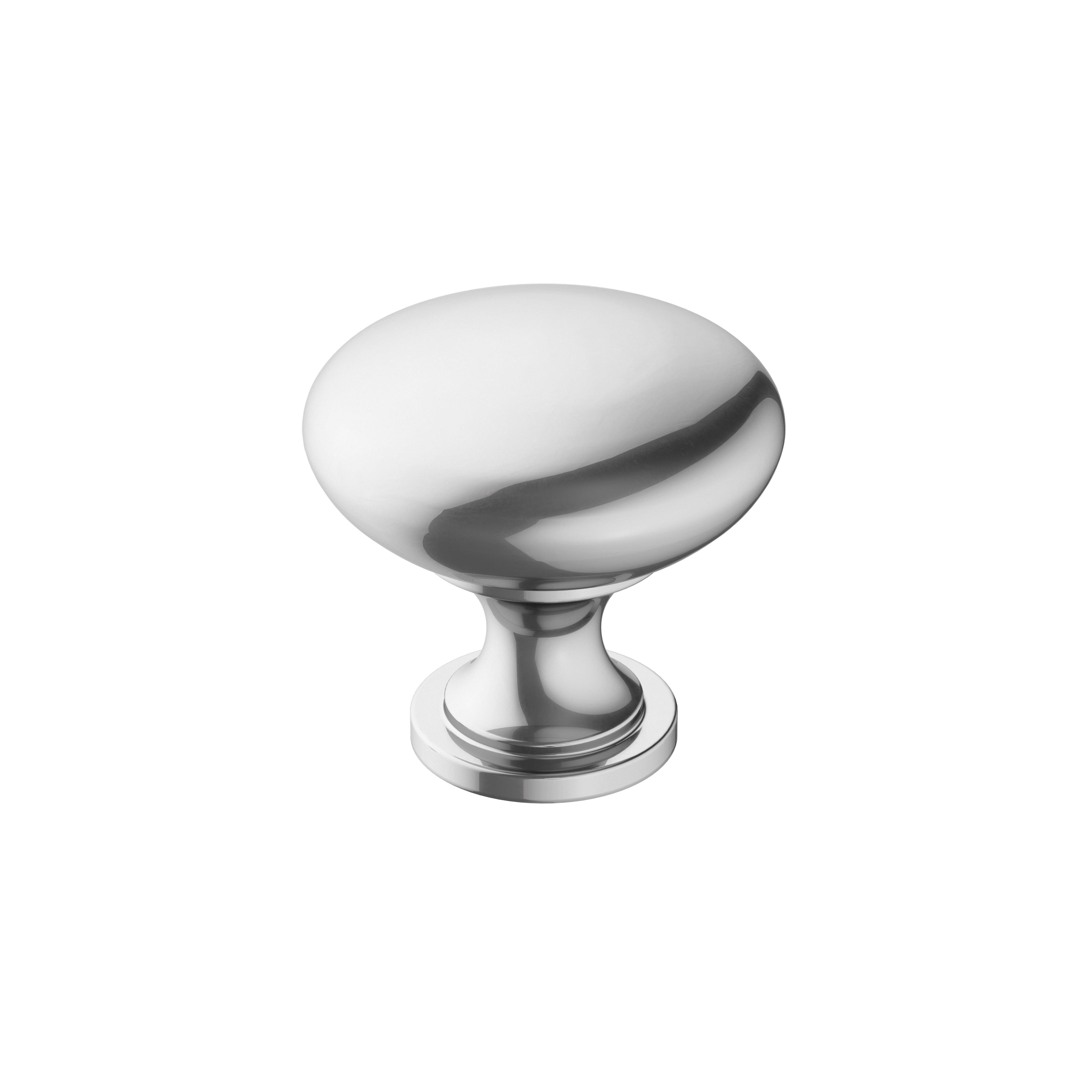 Era 1-1/4 inch (32mm) Diameter Polished Chrome Cabinet Knob