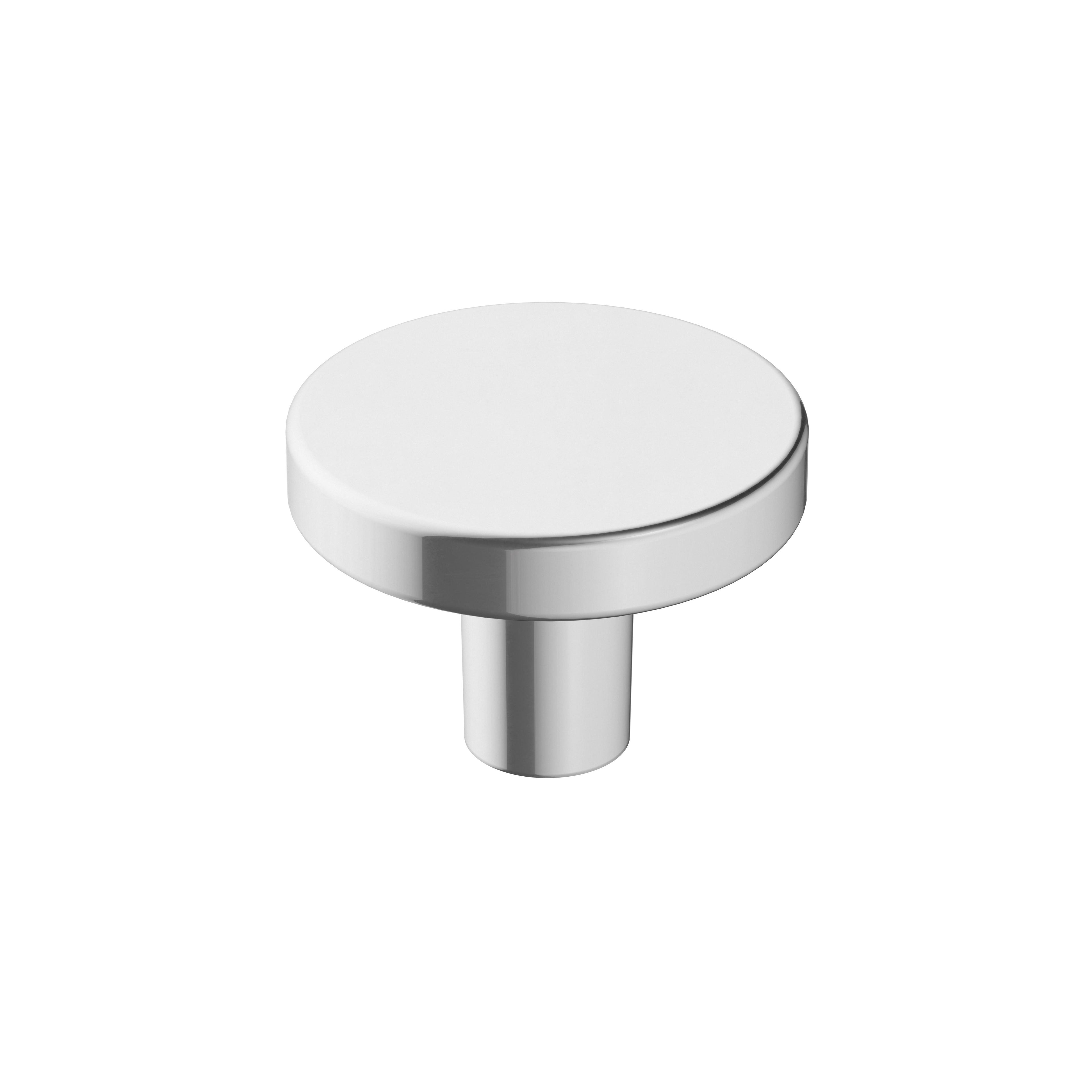 Versa 1-3/8 inch (35mm) Diameter Polished Chrome Cabinet Knob