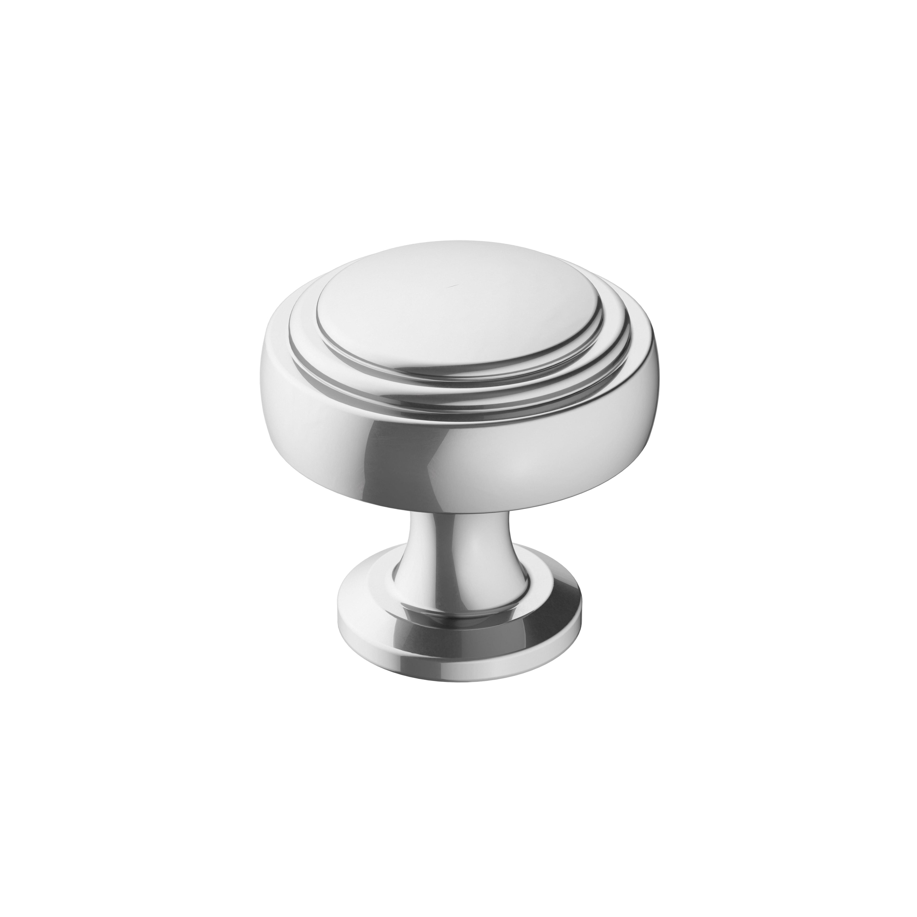 Winsome 1-1/4 inch (32mm) Diameter Polished Chrome Cabinet Knob