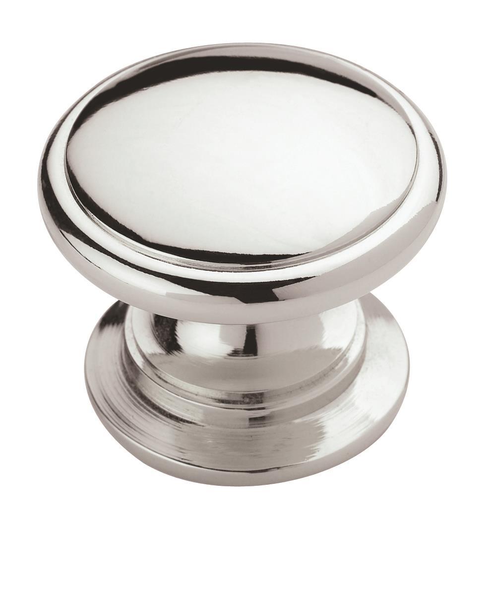 Ravino 1-1/4 inch (32mm) Diameter Polished Chrome Cabinet Knob