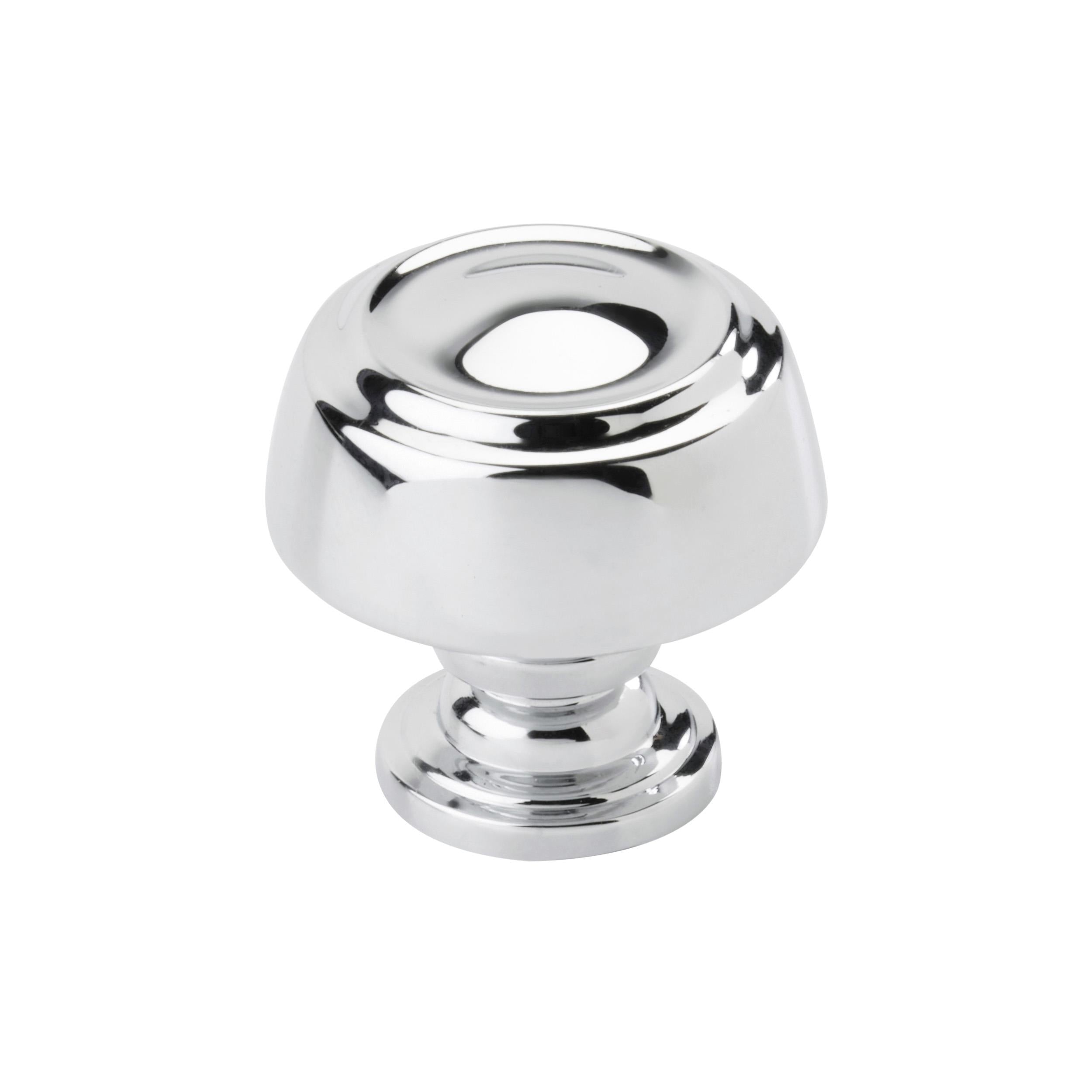 Kane 1-3/16 inch (30mm) Diameter Polished Chrome Cabinet Knob