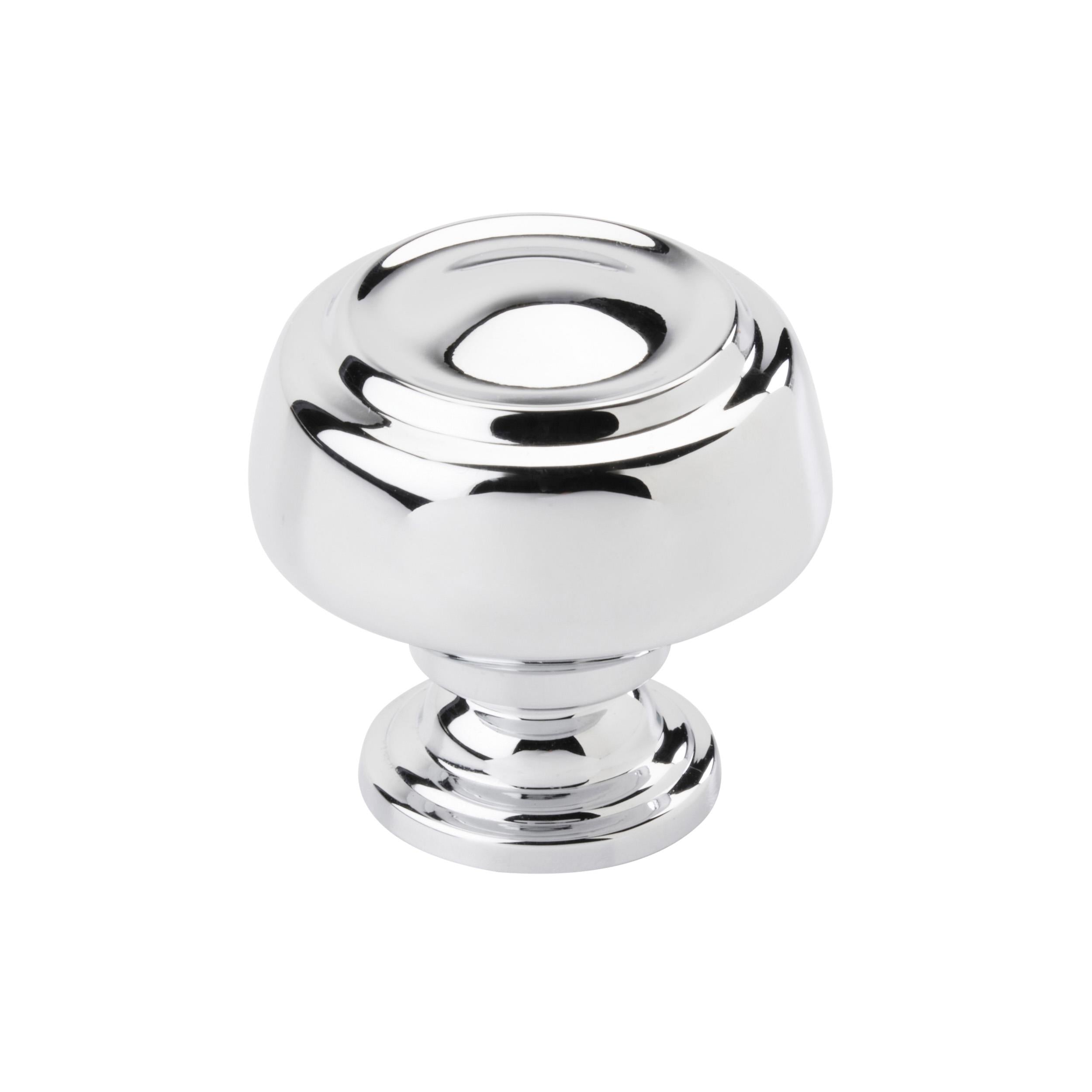 Kane 1-5/8 inch (41mm) Diameter Polished Chrome Cabinet Knob