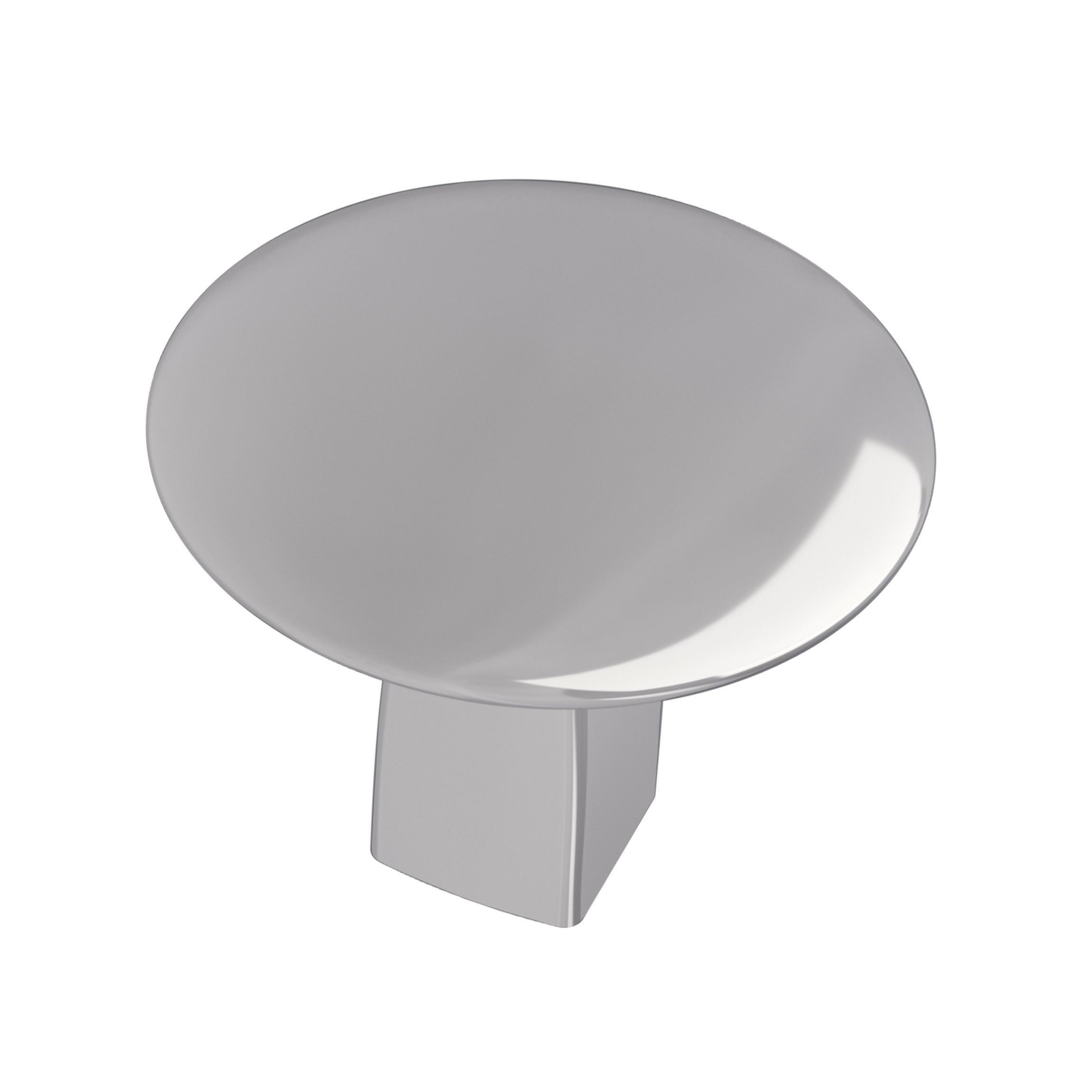 Riva 1-1/4 inch (32mm) Diameter Polished Chrome Cabinet Knob