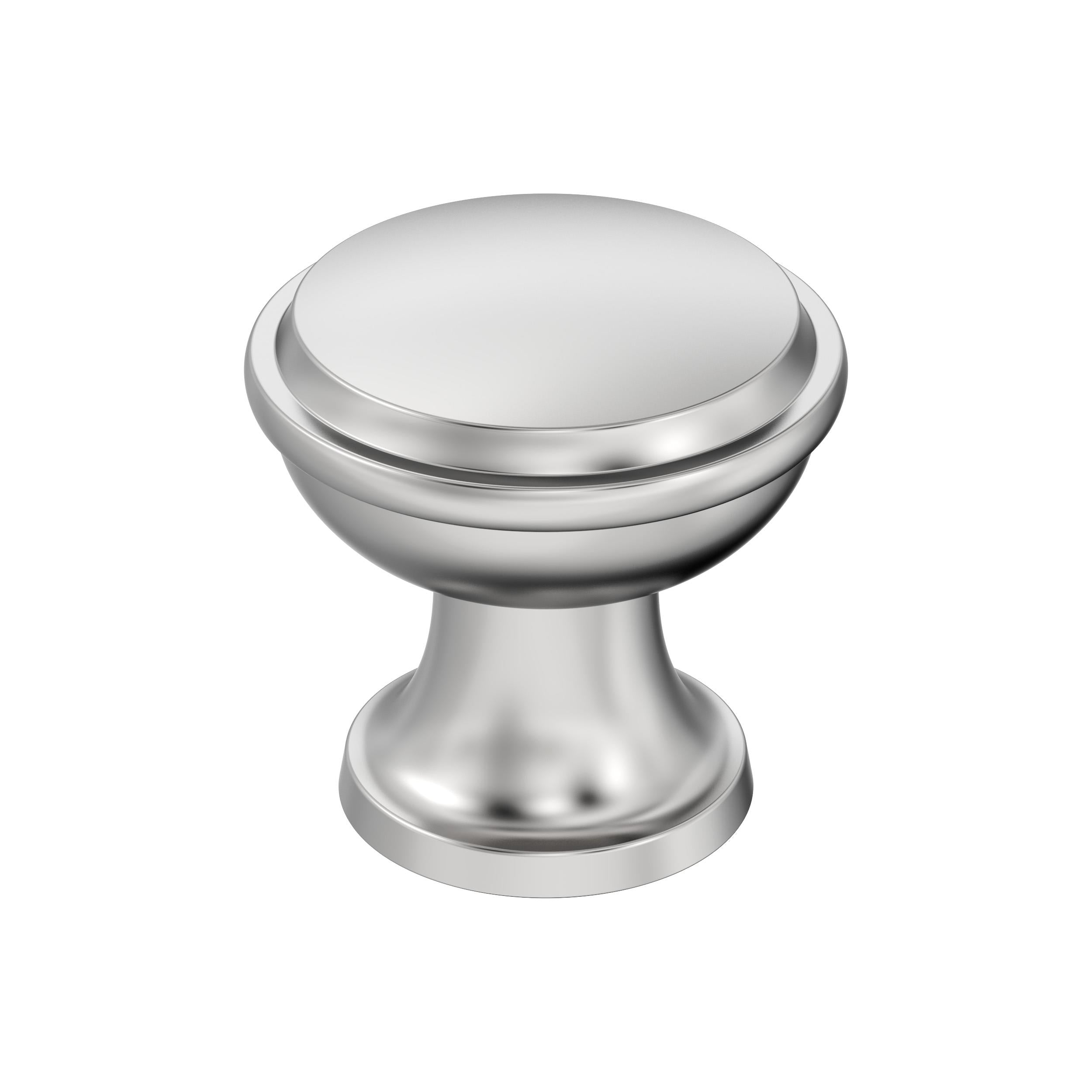 Westerly 1-3/16 inch (30mm) Diameter Polished Chrome Cabinet Knob