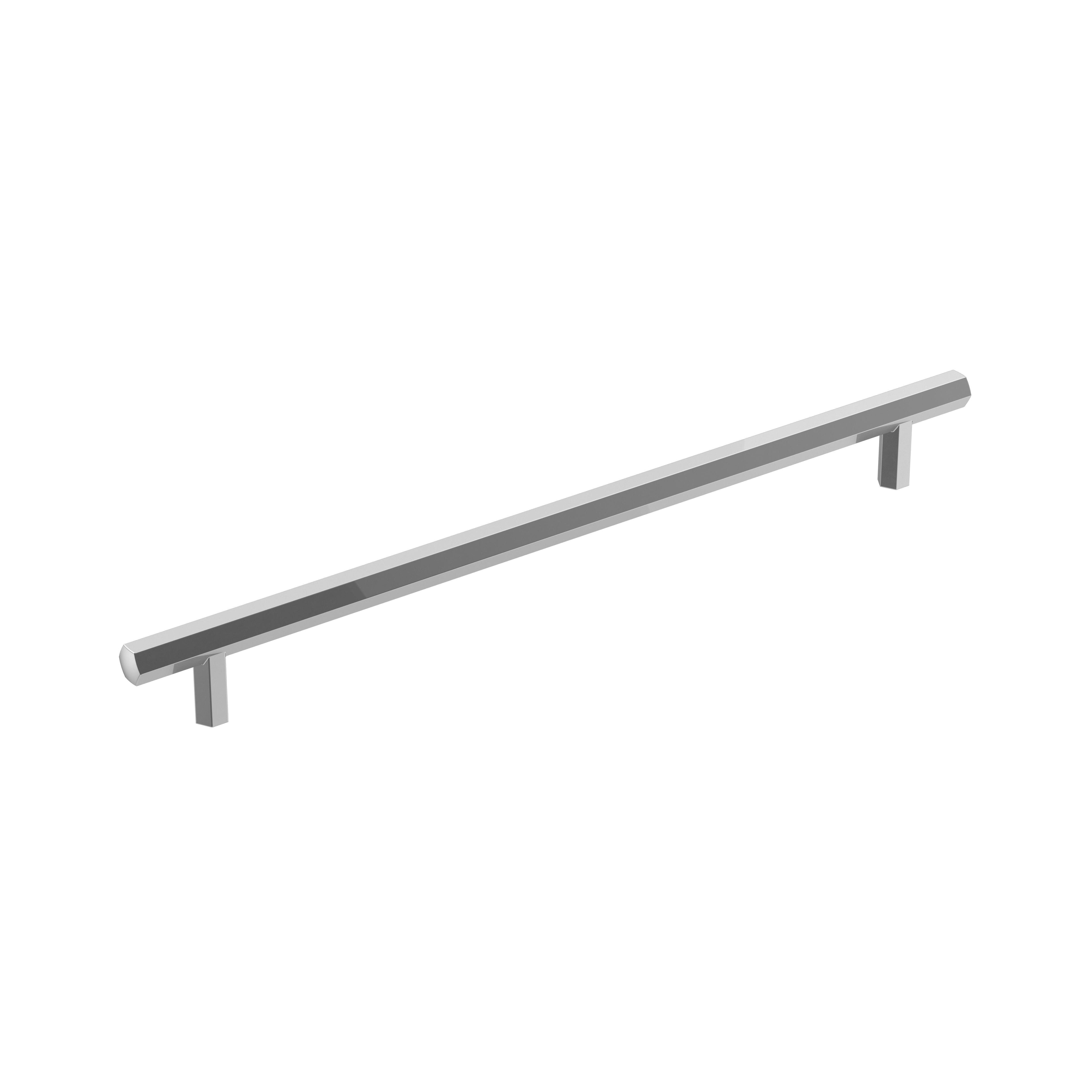 Caliber 10-1/16 inch (256mm) Center-to-Center Polished Chrome Cabinet Pull