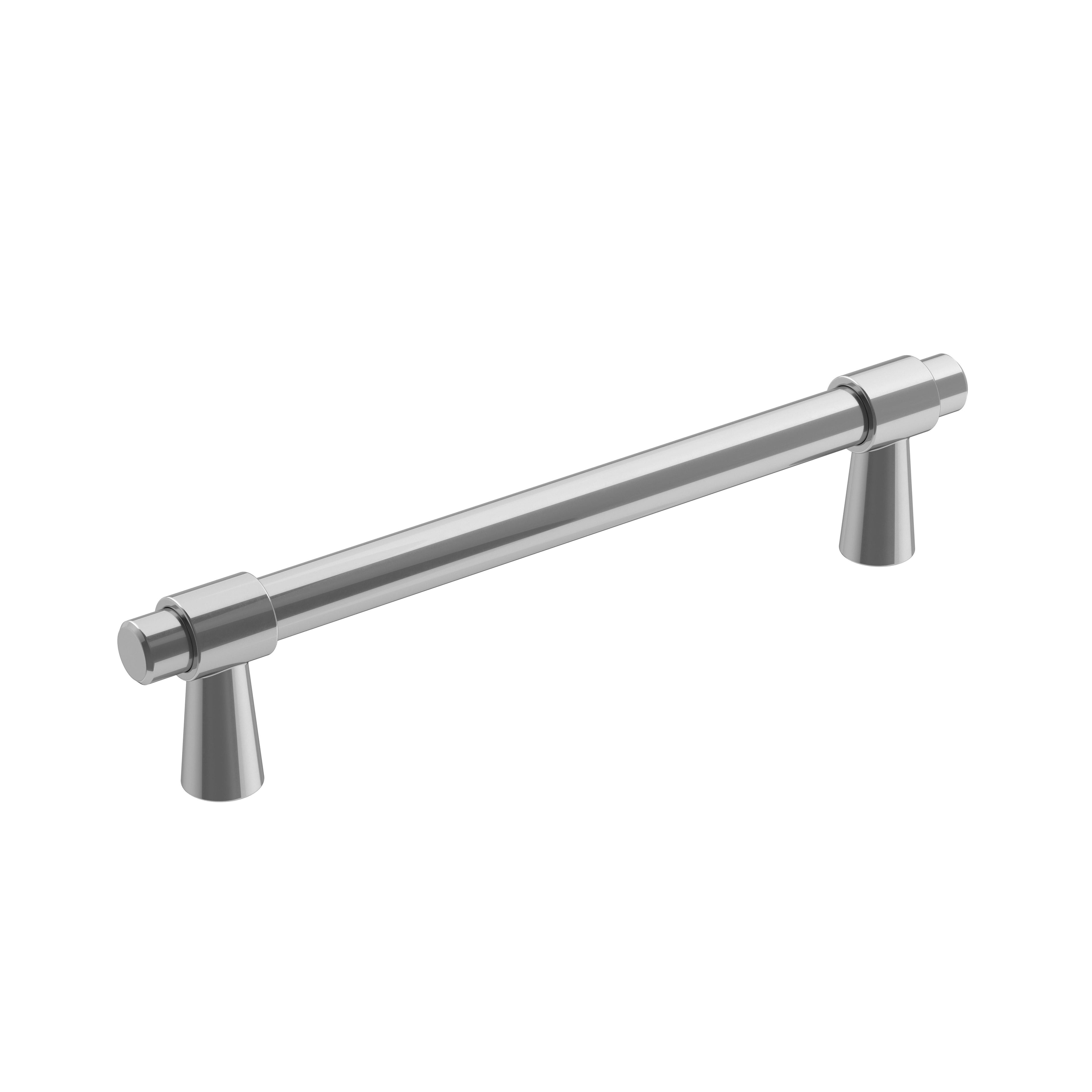 Destine 5-1/16 inch (128mm) Center-to-Center Polished Chrome Cabinet Pull
