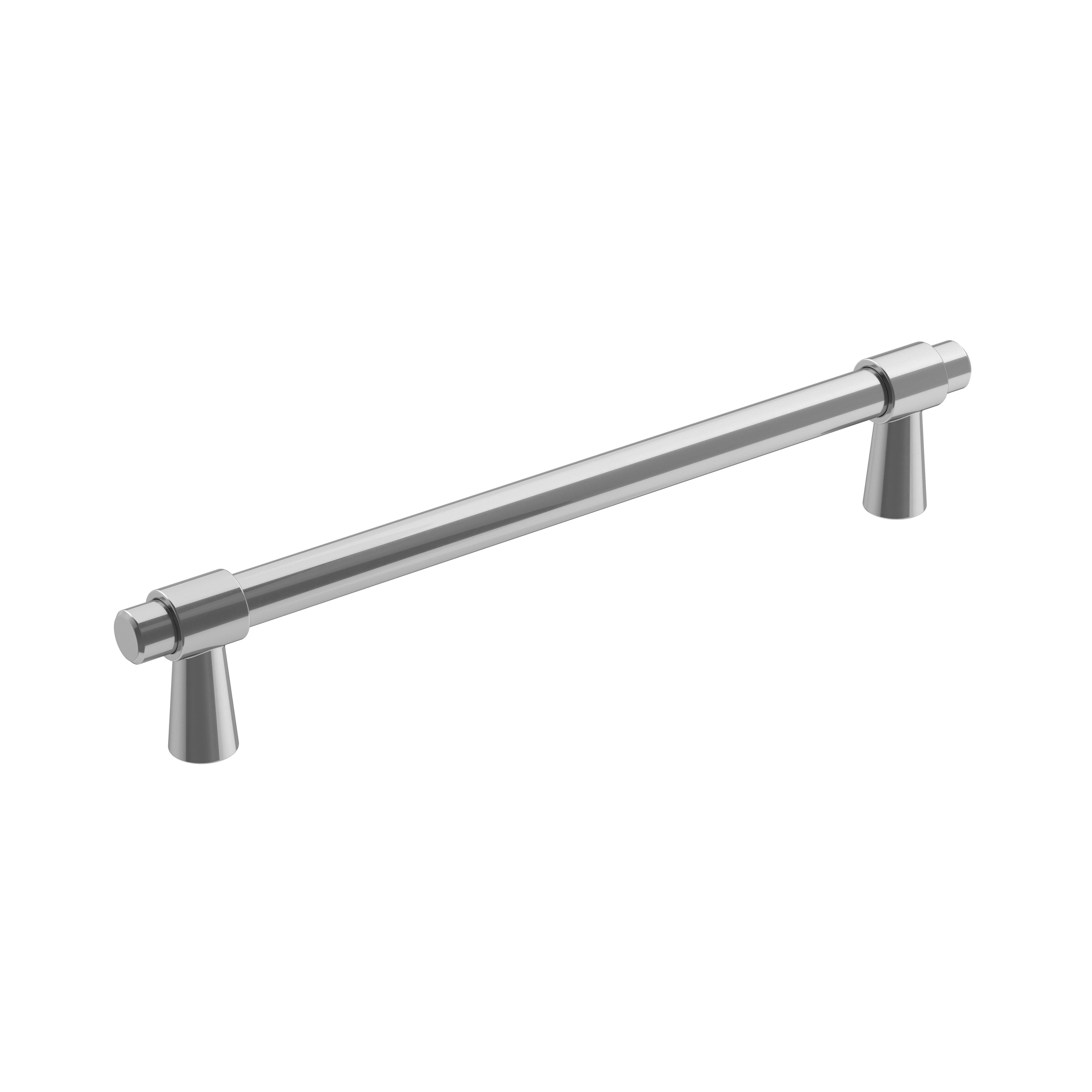 Destine 6-5/16 inch (160mm) Center-to-Center Polished Chrome Cabinet Pull