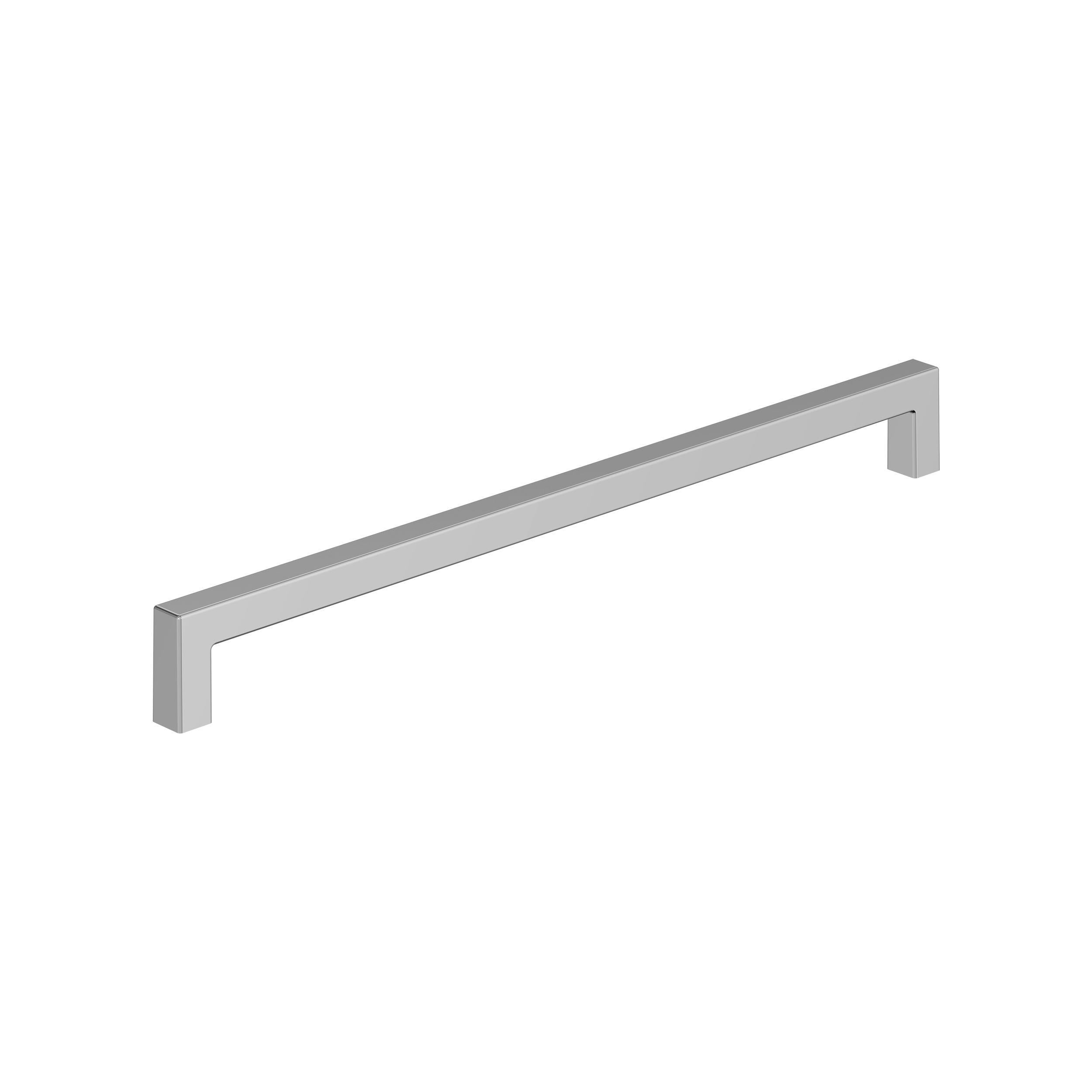 Monument 10-1/16 inch (256mm) Center-to-Center Polished Chrome Cabinet Pull