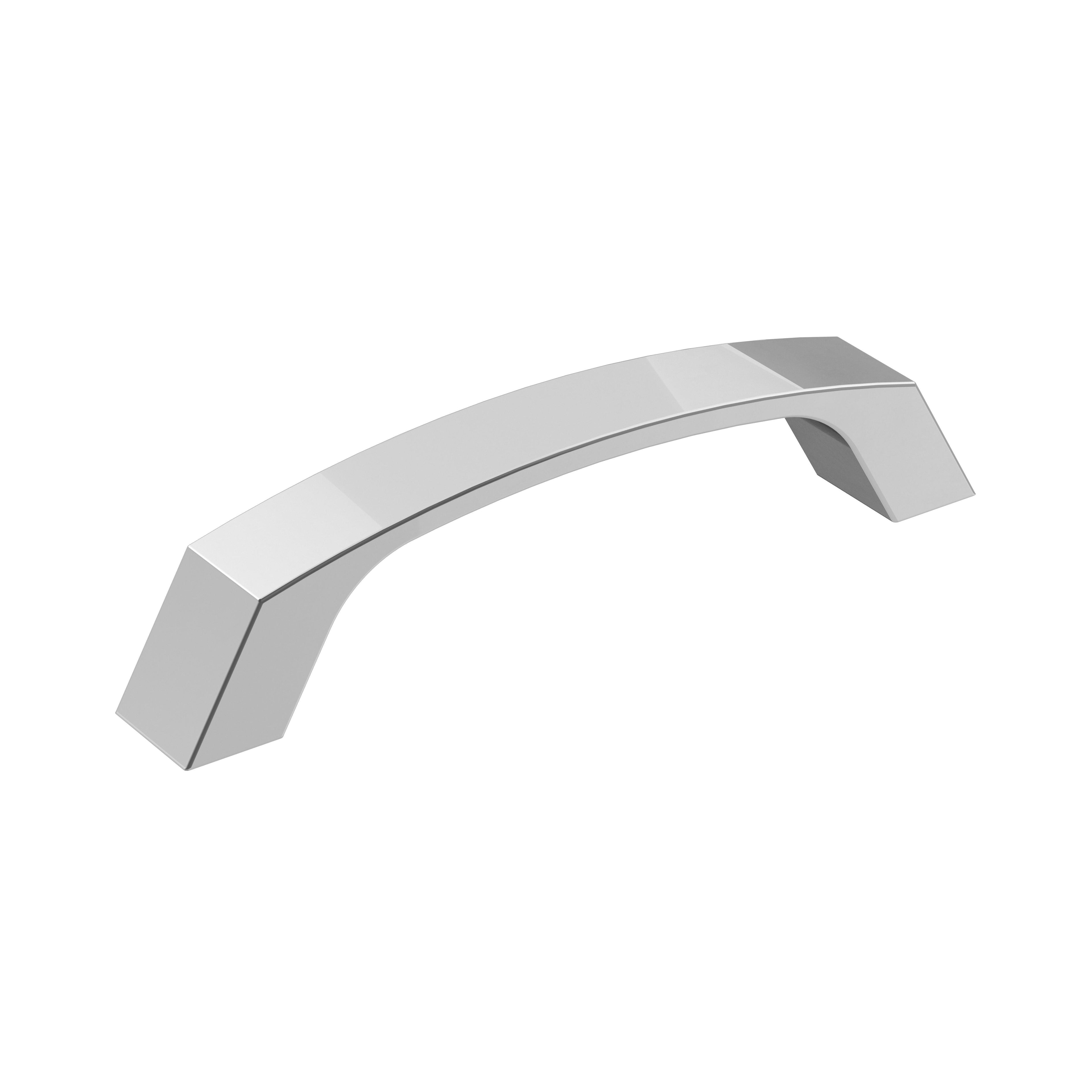 Premise 3-3/4 inch (96mm) Center-to-Center Polished Chrome Cabinet Pull