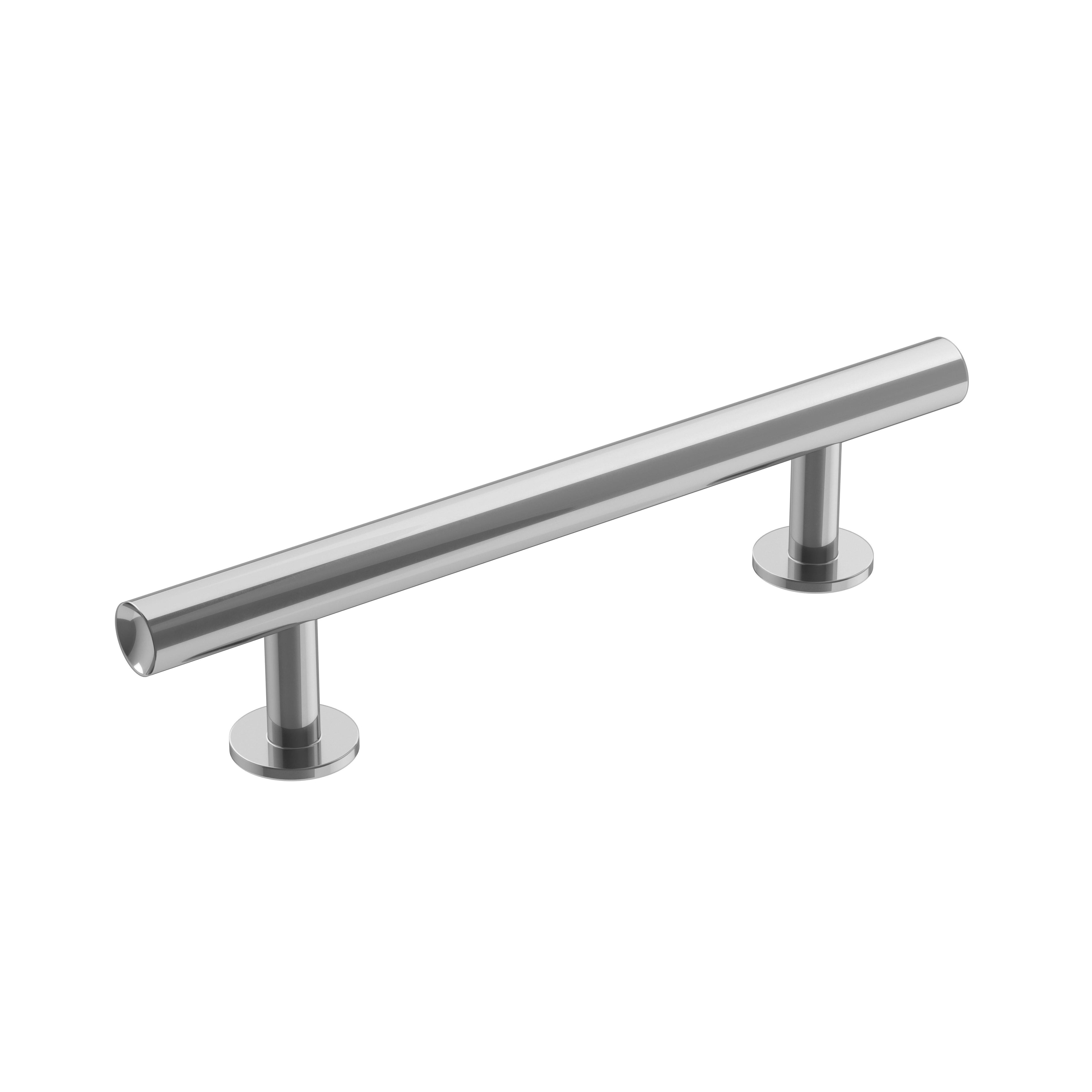 Radius 3-3/4 inch (96mm) Center-to-Center Polished Chrome Cabinet Pull
