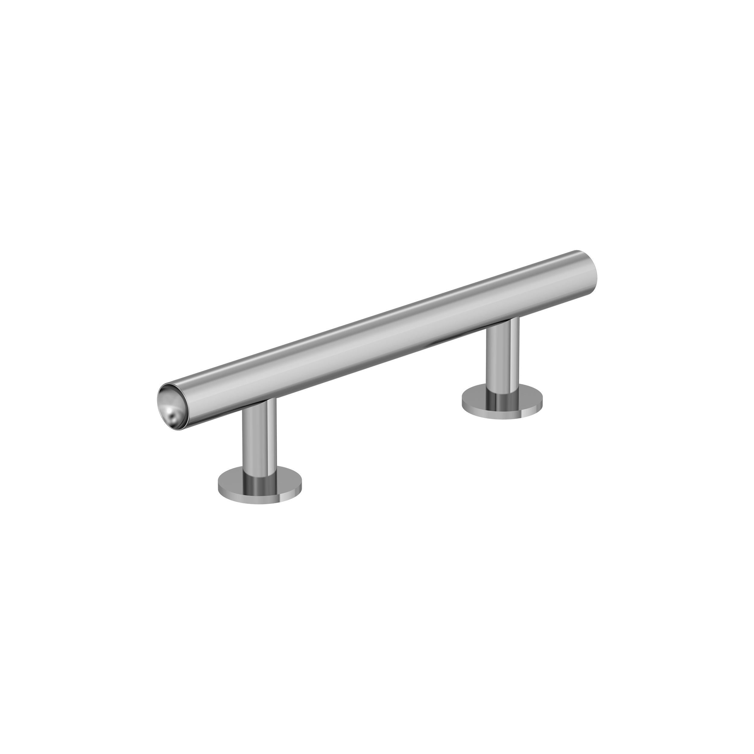 Radius 3 inch (76mm) Center-to-Center Polished Chrome Cabinet Pull