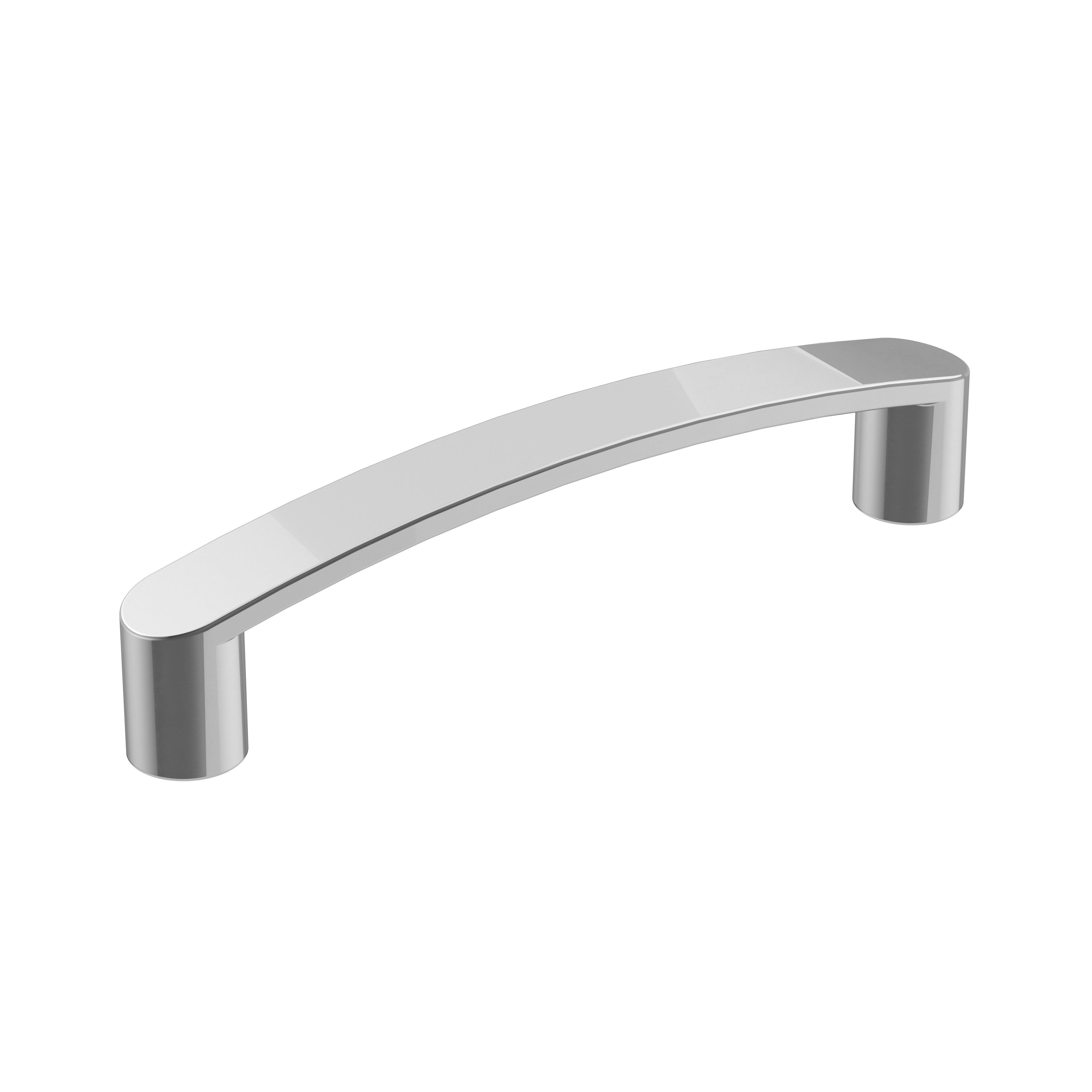 Rift 3-3/4 inch (96mm) Center-to-Center Polished Chrome Cabinet Pull