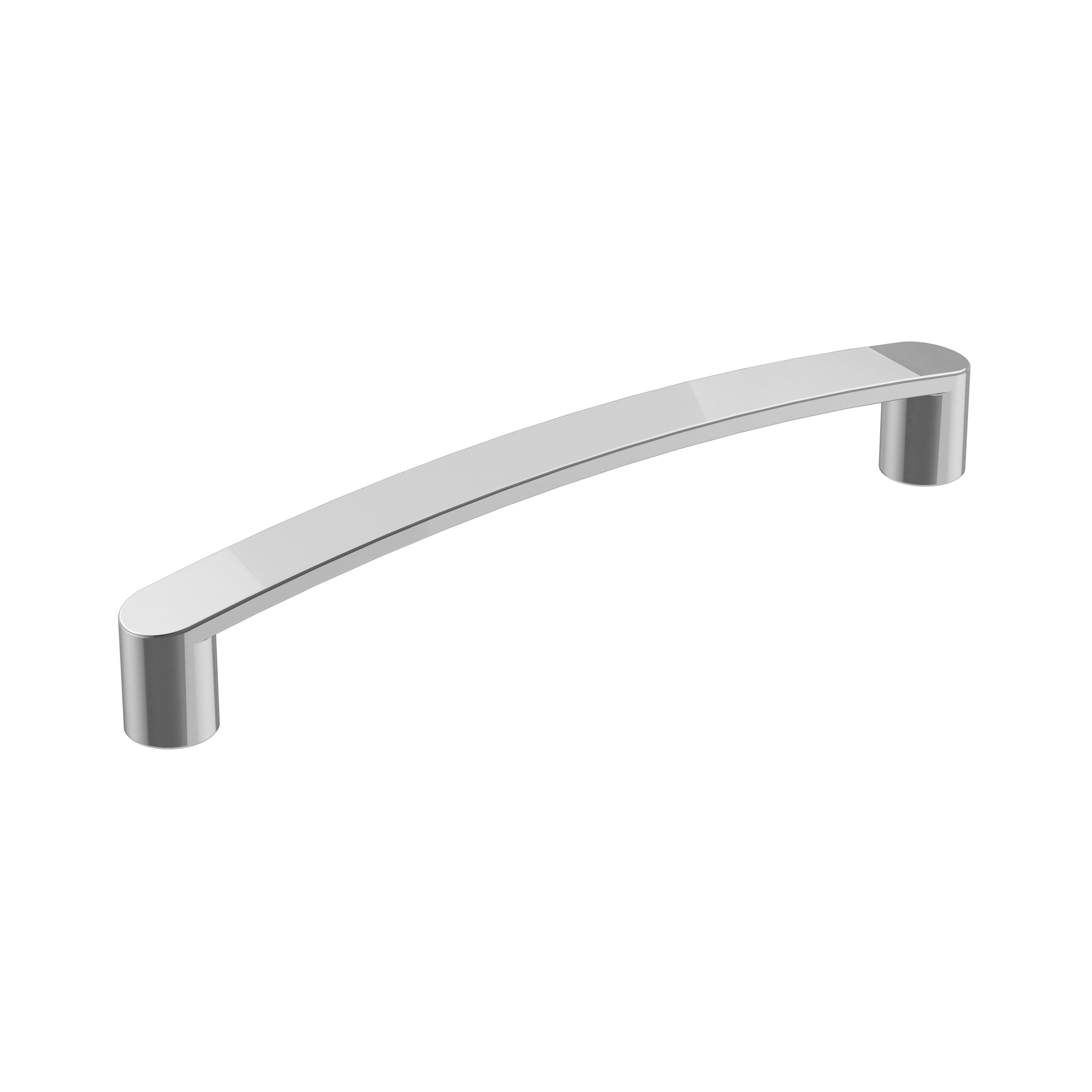 Rift 5-1/16 inch (128mm) Center-to-Center Polished Chrome Cabinet Pull